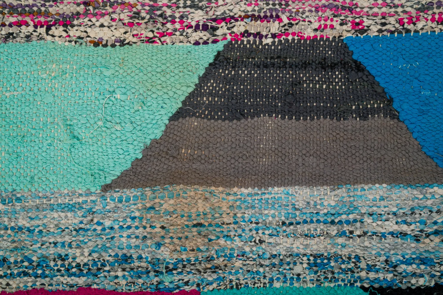 Marokkansk Boucherouite-teppe 145 x 250 cm