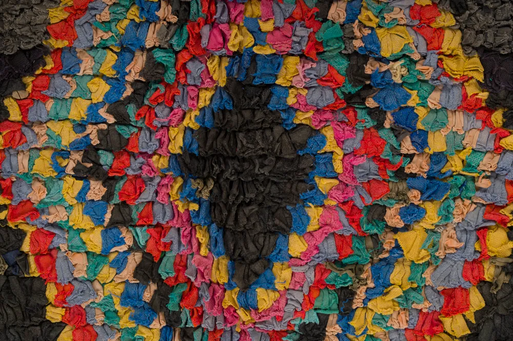 Marokkansk Boucherouite-teppe 285 x 120 cm