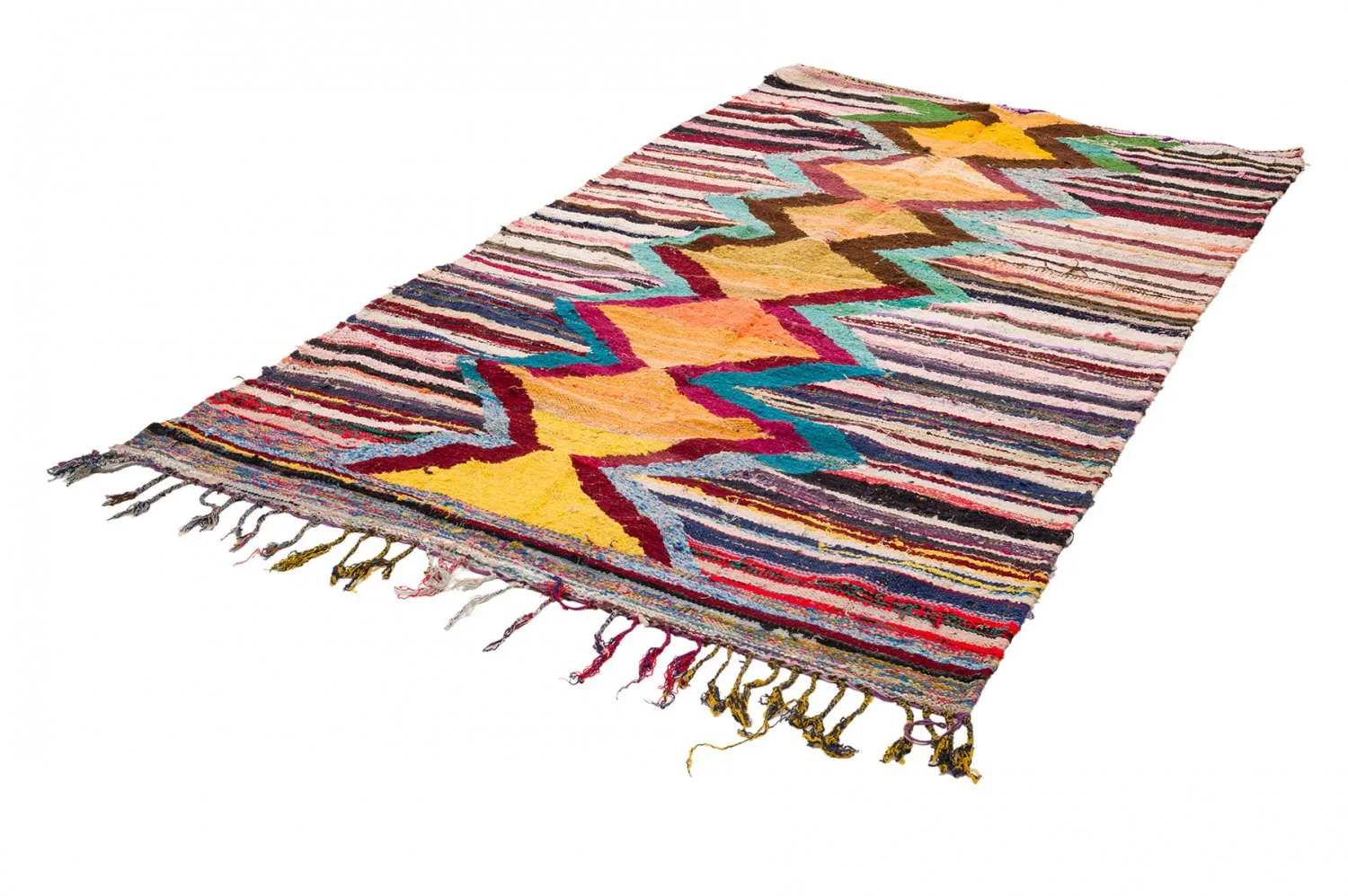 Marokkansk Boucherouite-teppe 150 x 285 cm