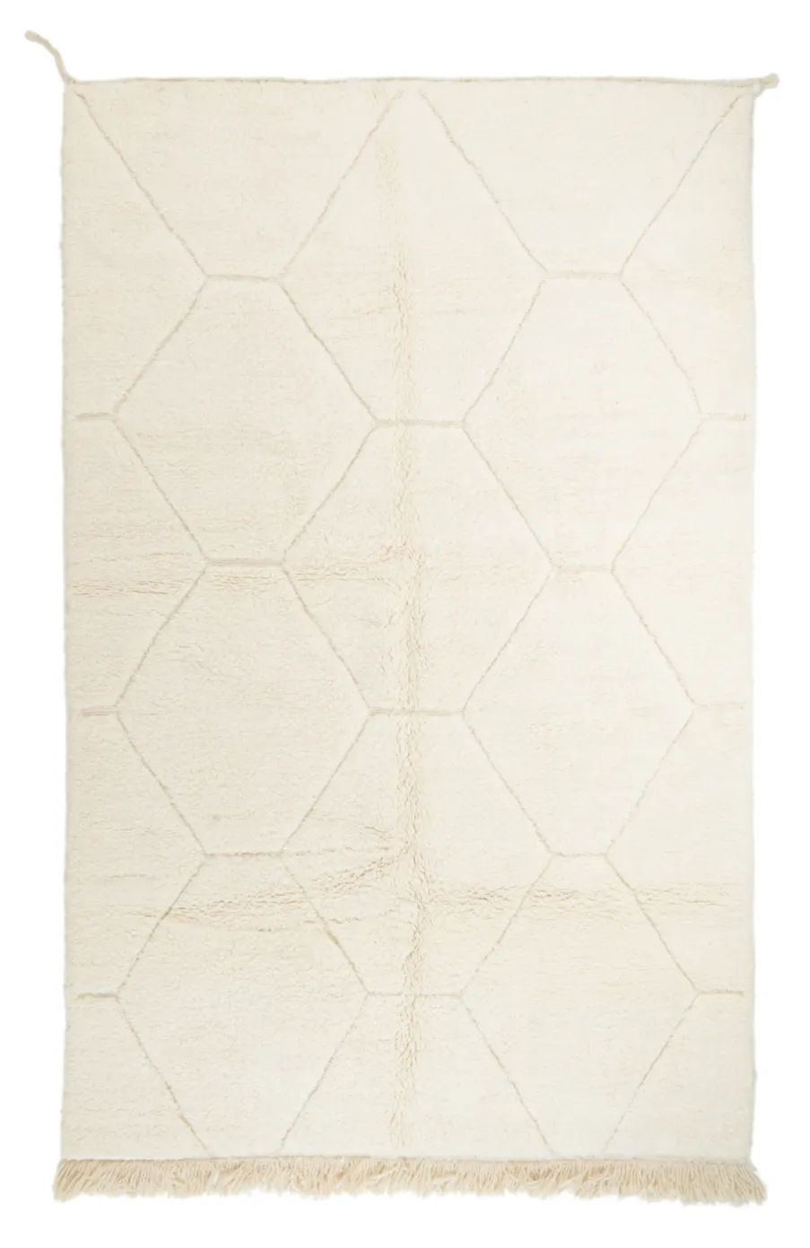 Kelim-teppe Marokkansk Beni Ourain 195 x 310 cm
