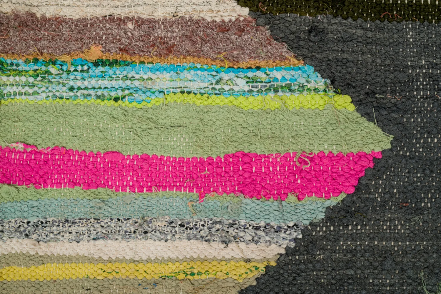 Marokkansk Boucherouite-teppe 145 x 260 cm