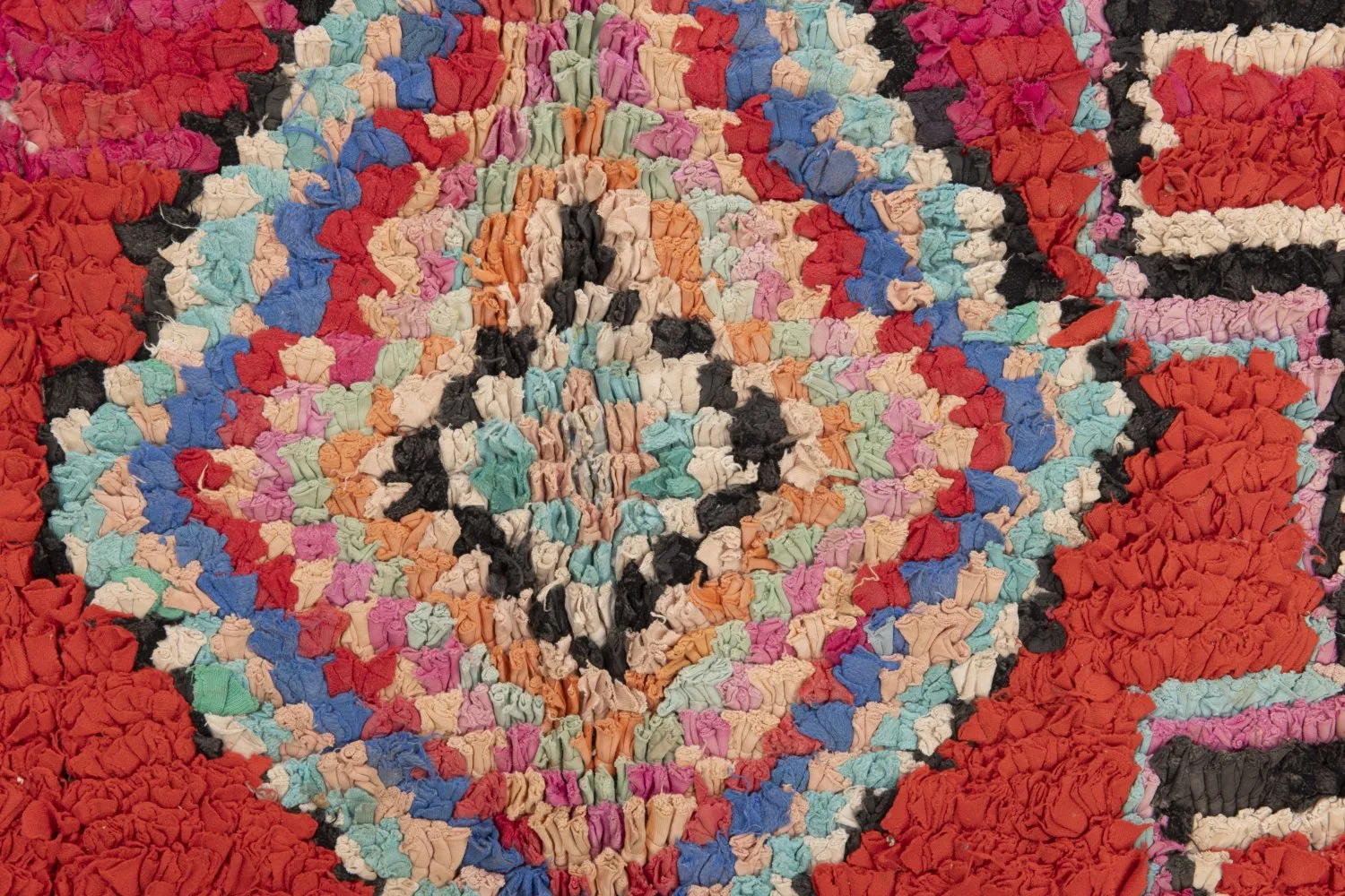 Marokkansk Boucherouite-teppe 185 x 110 cm