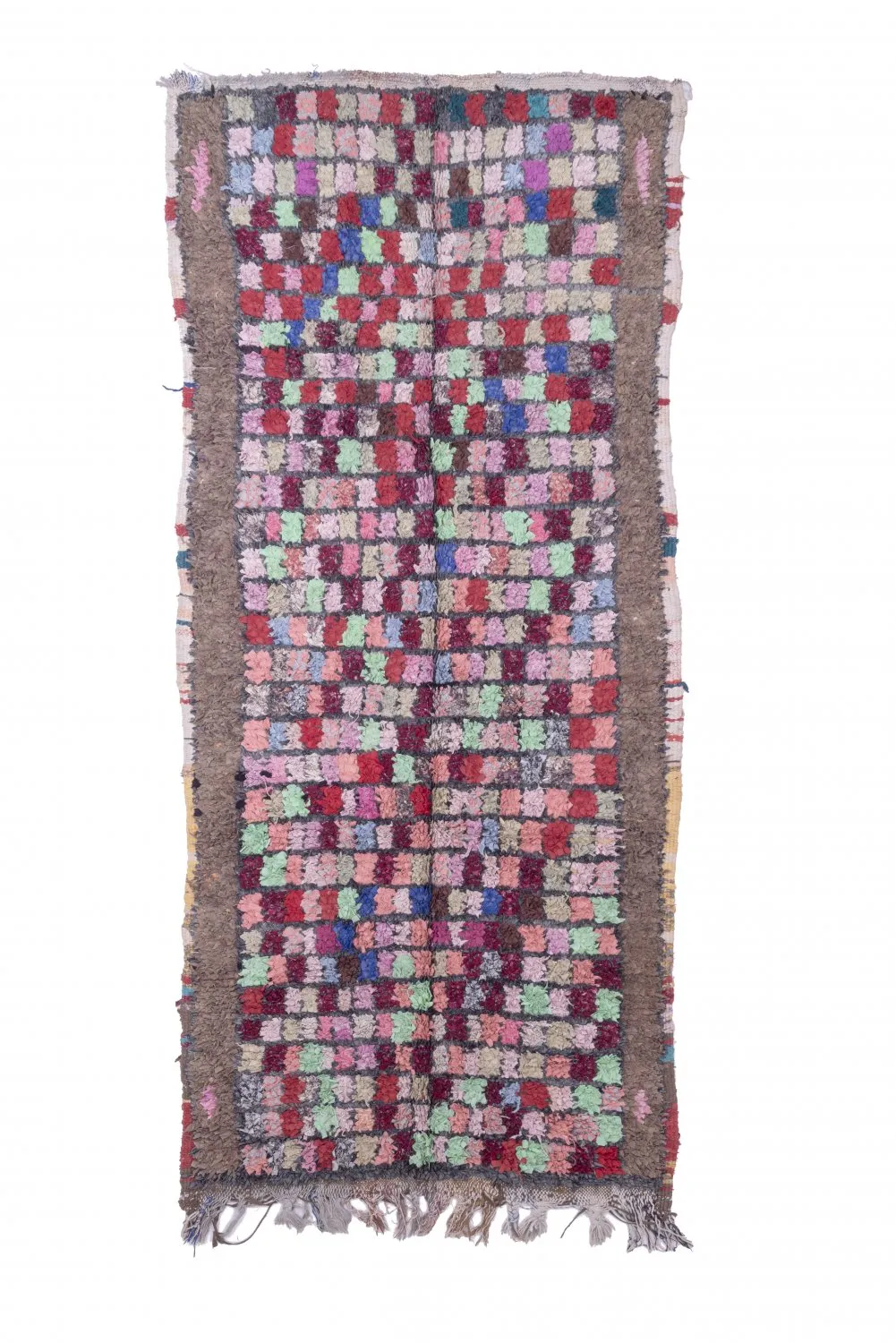 Marokkansk Boucherouite-teppe 285 x 125 cm