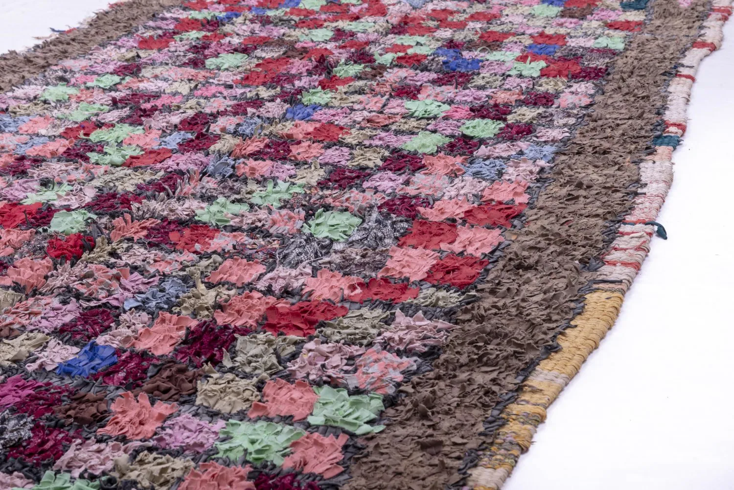Marokkansk Boucherouite-teppe 285 x 125 cm