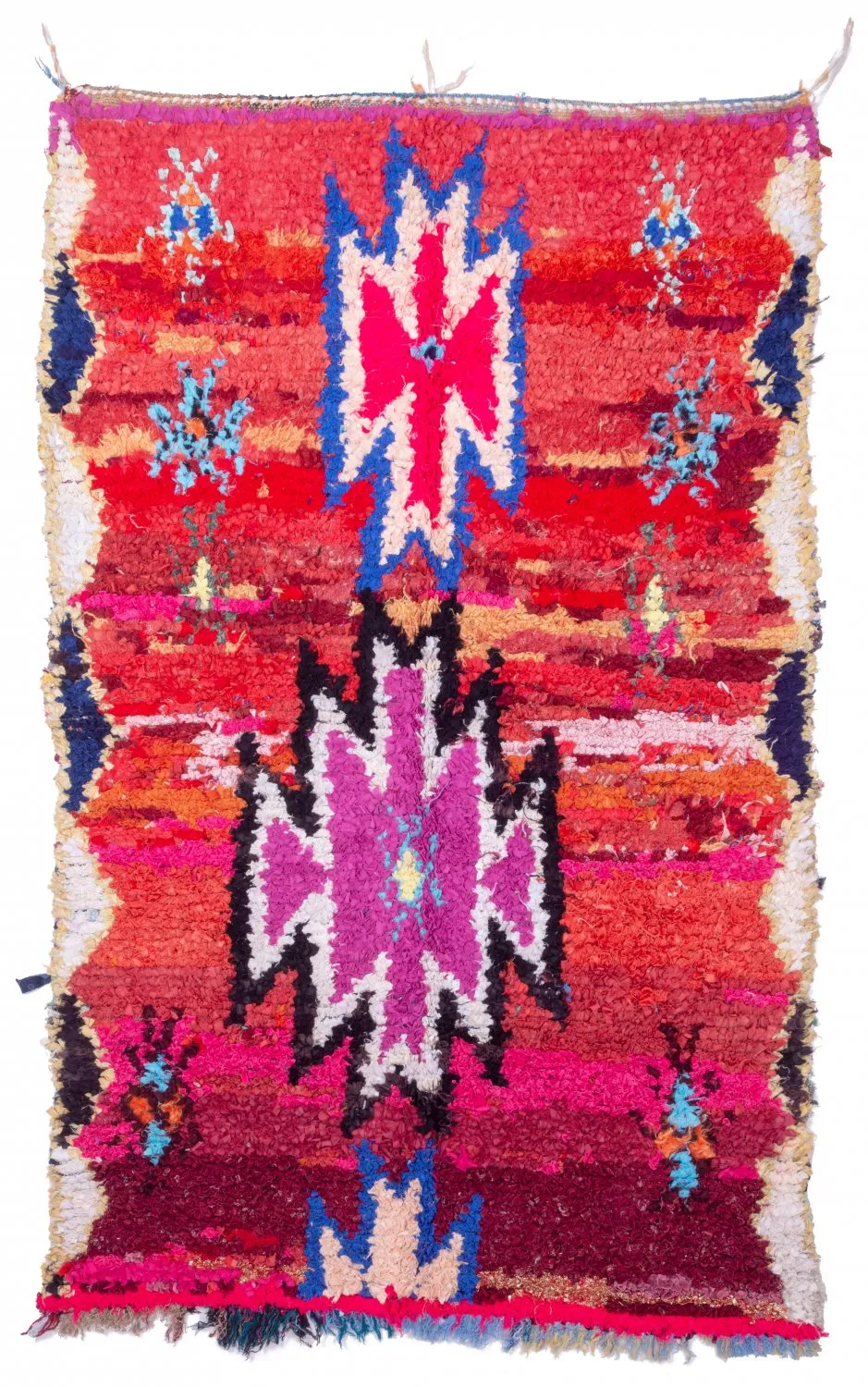 Marokkansk Boucherouite-teppe 230 x 140 cm
