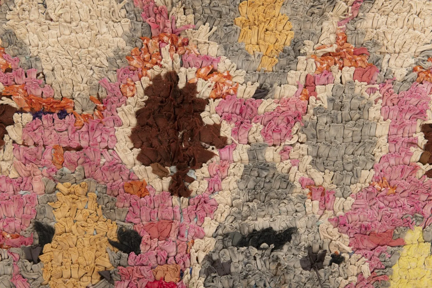 Marokkansk Boucherouite-teppe 255 x 100 cm