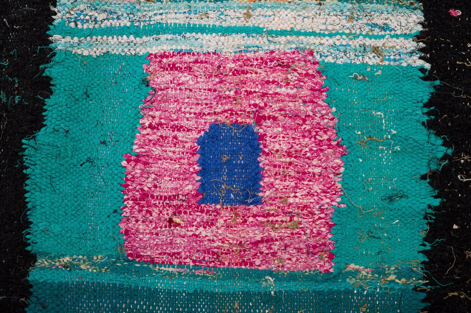 Marokkansk Boucherouite-teppe 140 x 225 cm