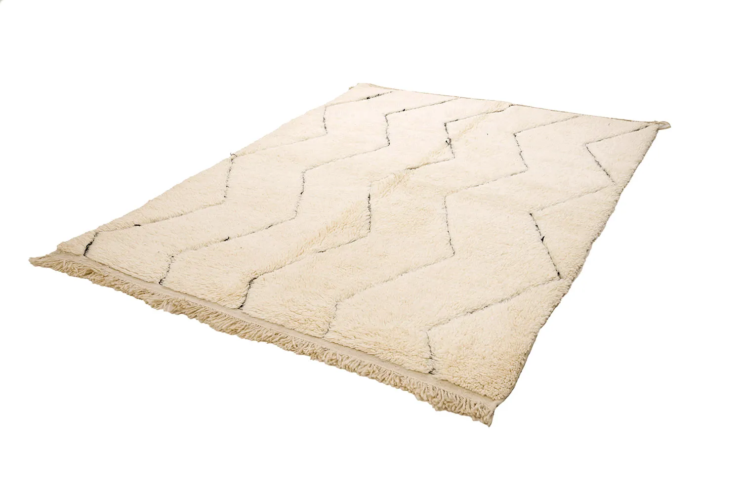 Kelim-teppe Marokkansk Beni Ourain 170 x 250 cm