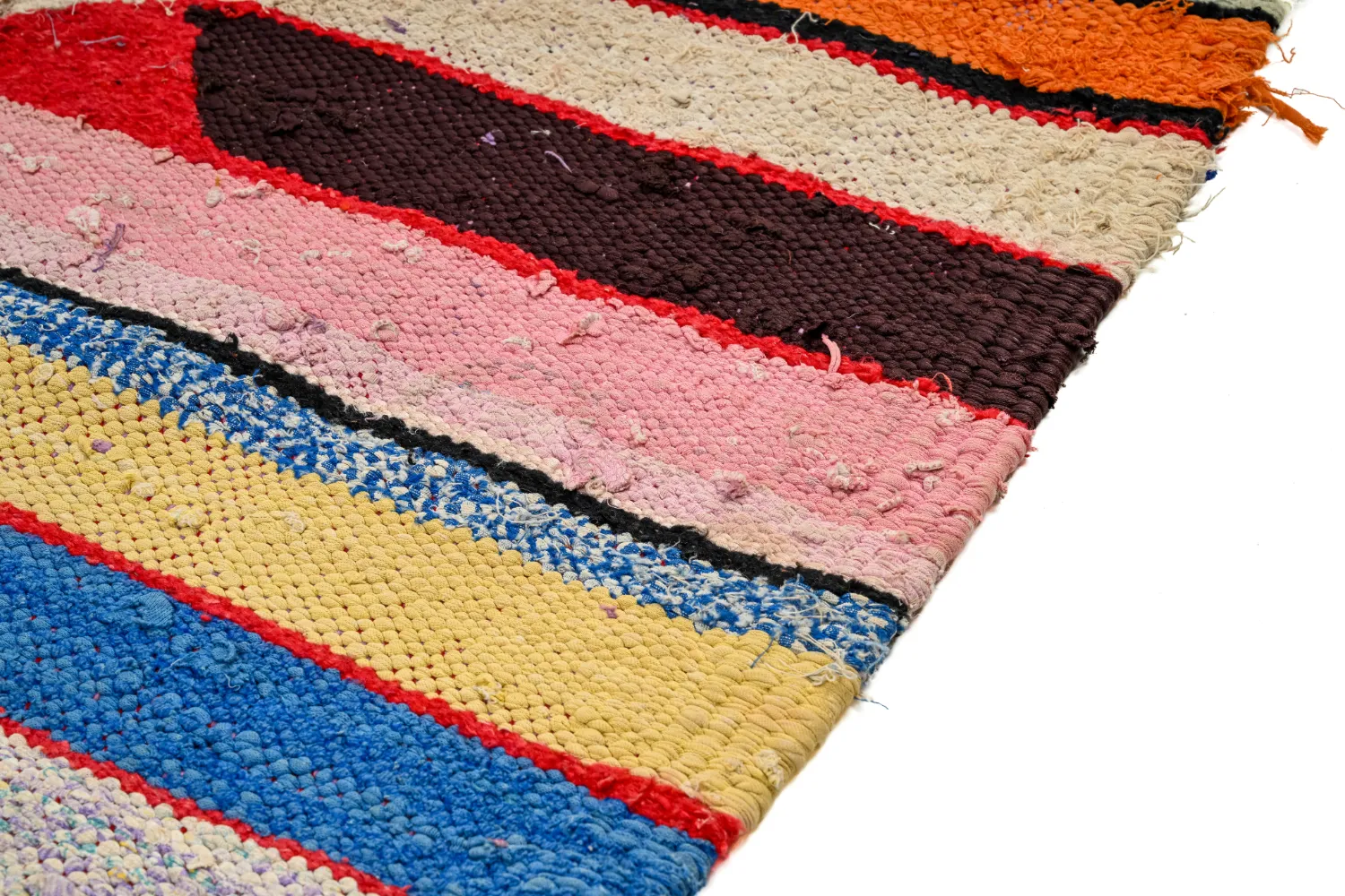 Marokkansk Boucherouite-teppe 145 x 250 cm