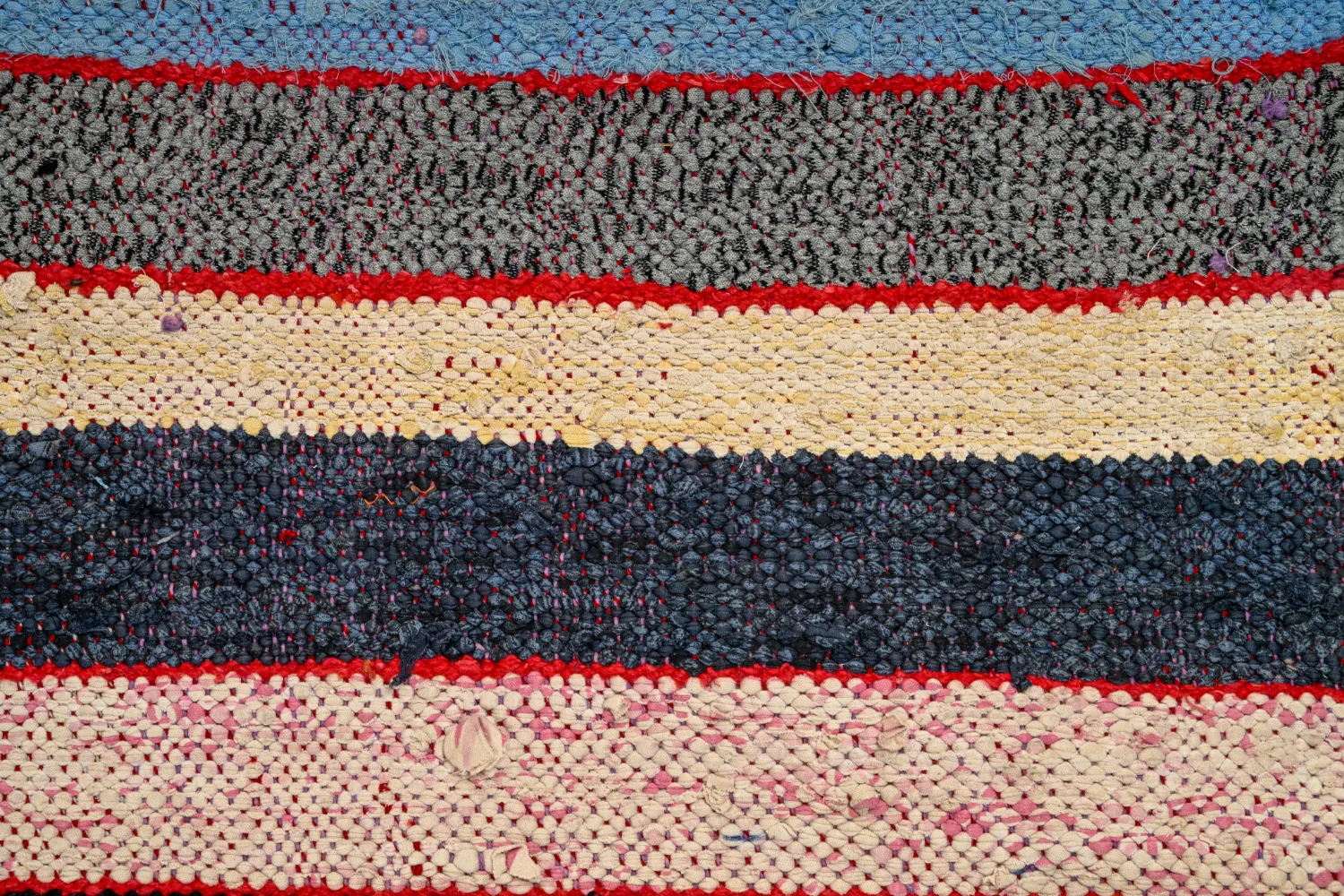 Marokkansk Boucherouite-teppe 145 x 250 cm