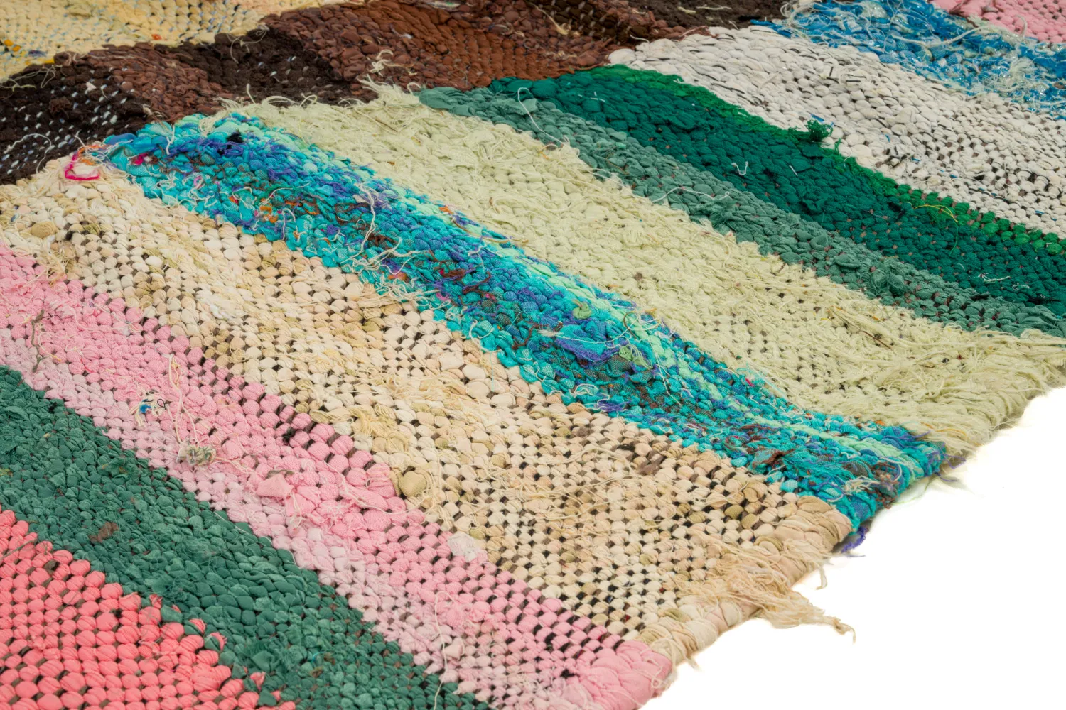 Marokkansk Boucherouite-teppe 120 x 210 cm