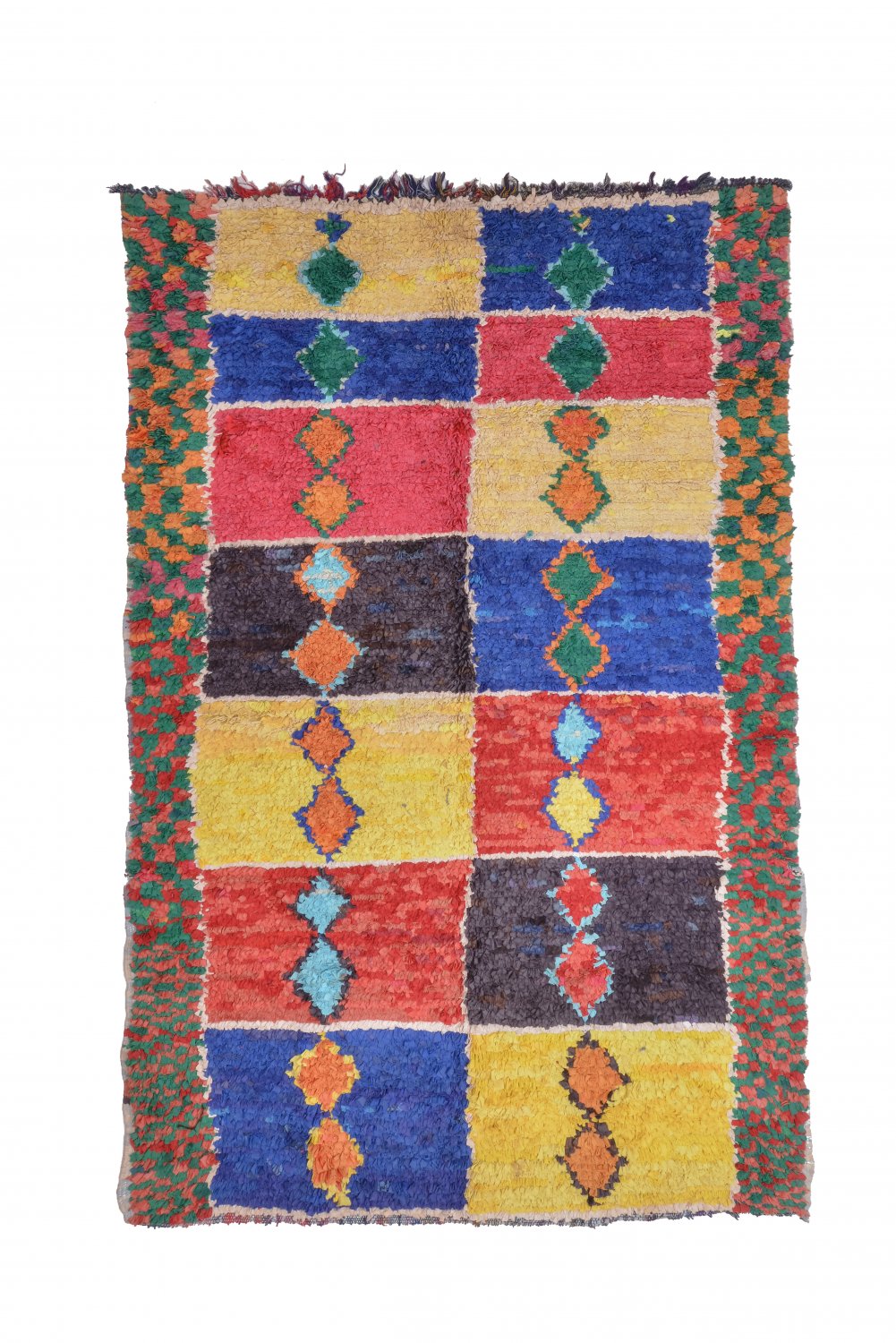 Marokkansk Boucherouite-teppe 255 x 160 cm