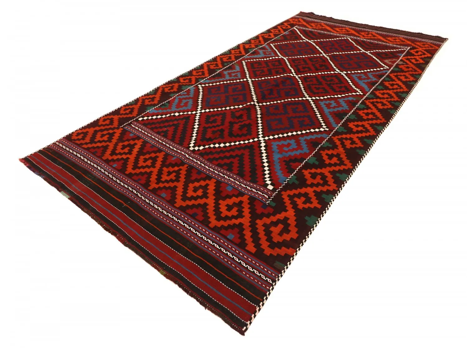 Orientalsk kelimteppe 377 x 179 cm