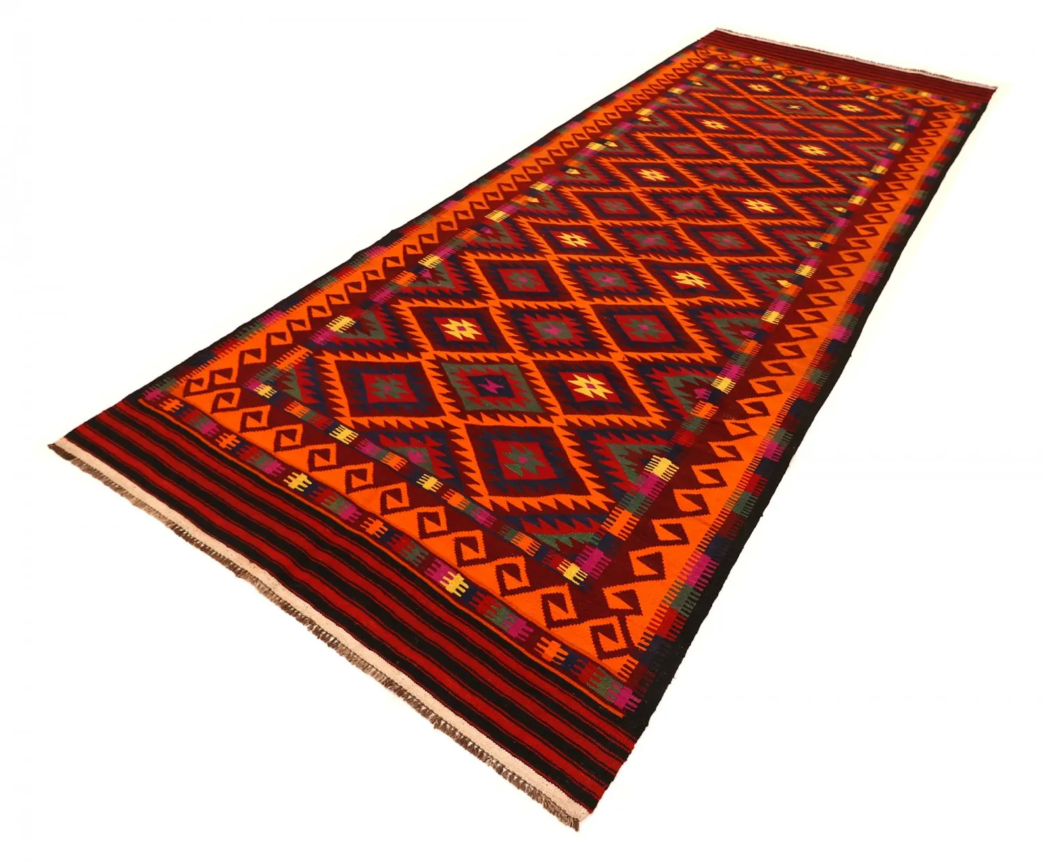 Orientalsk kelimteppe 398 x 157 cm