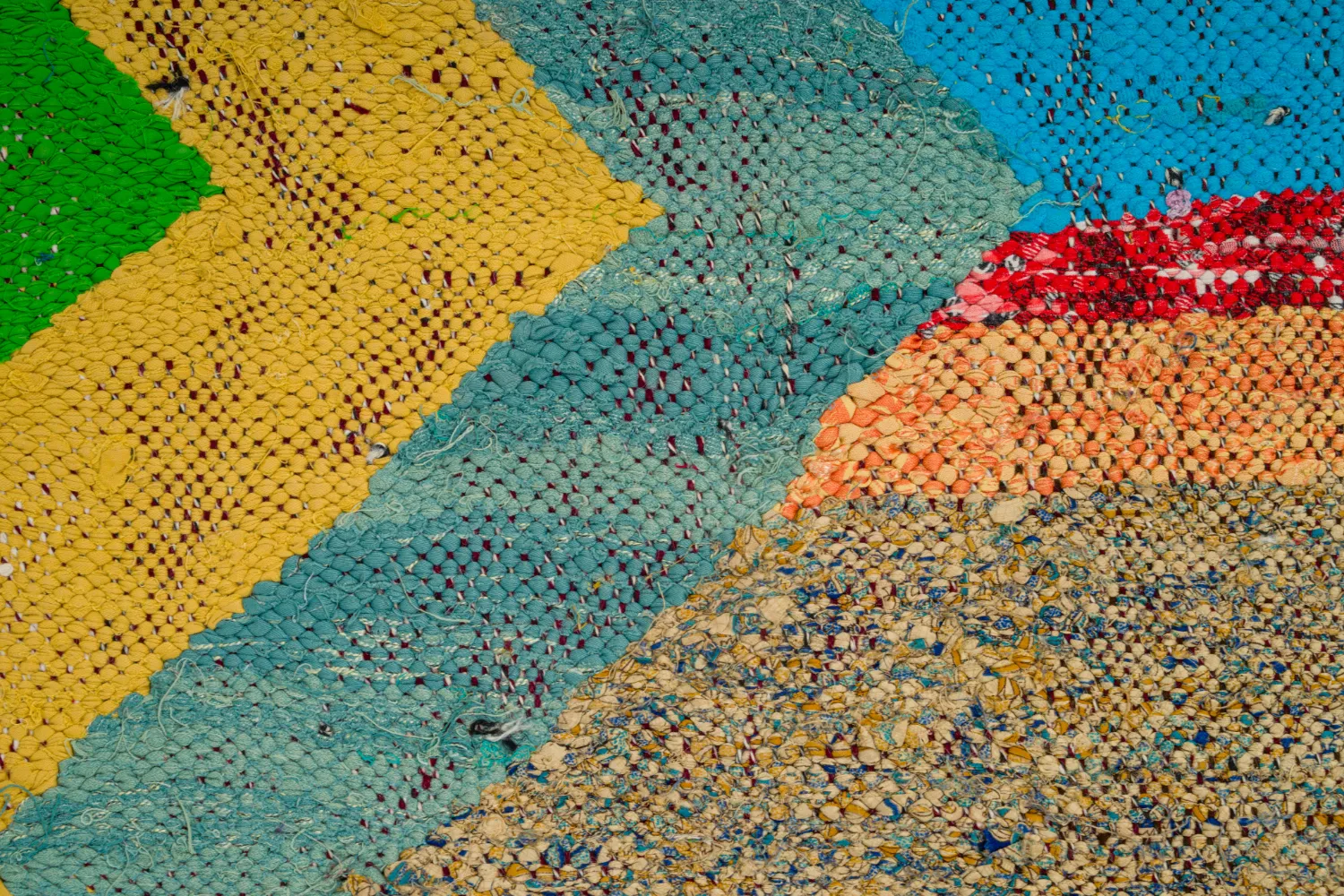 Marokkansk Boucherouite-teppe 125 x 230 cm
