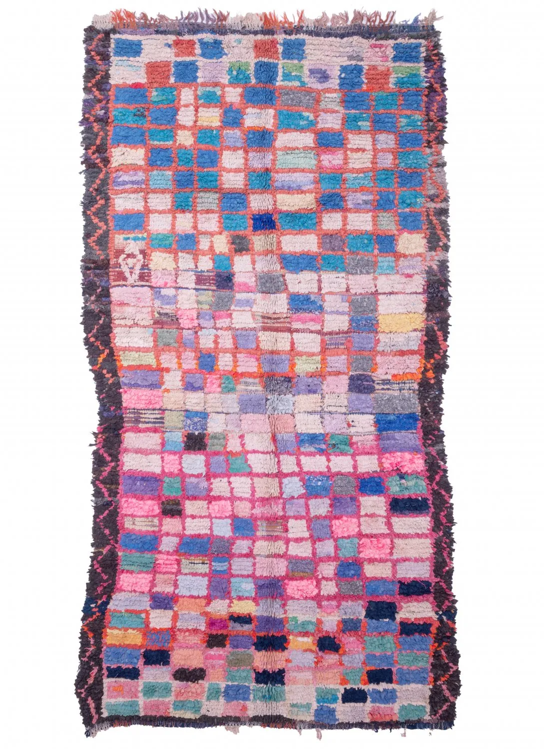 Marokkansk Boucherouite-teppe 290 x 150 cm