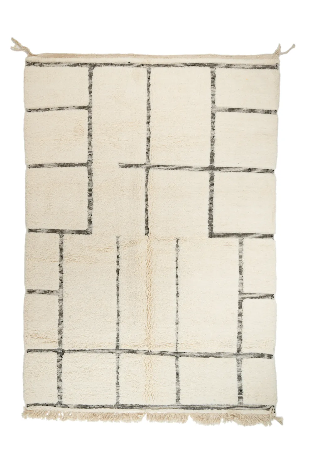 Kelim-teppe Marokkansk Beni Ourain 200 x 295 cm