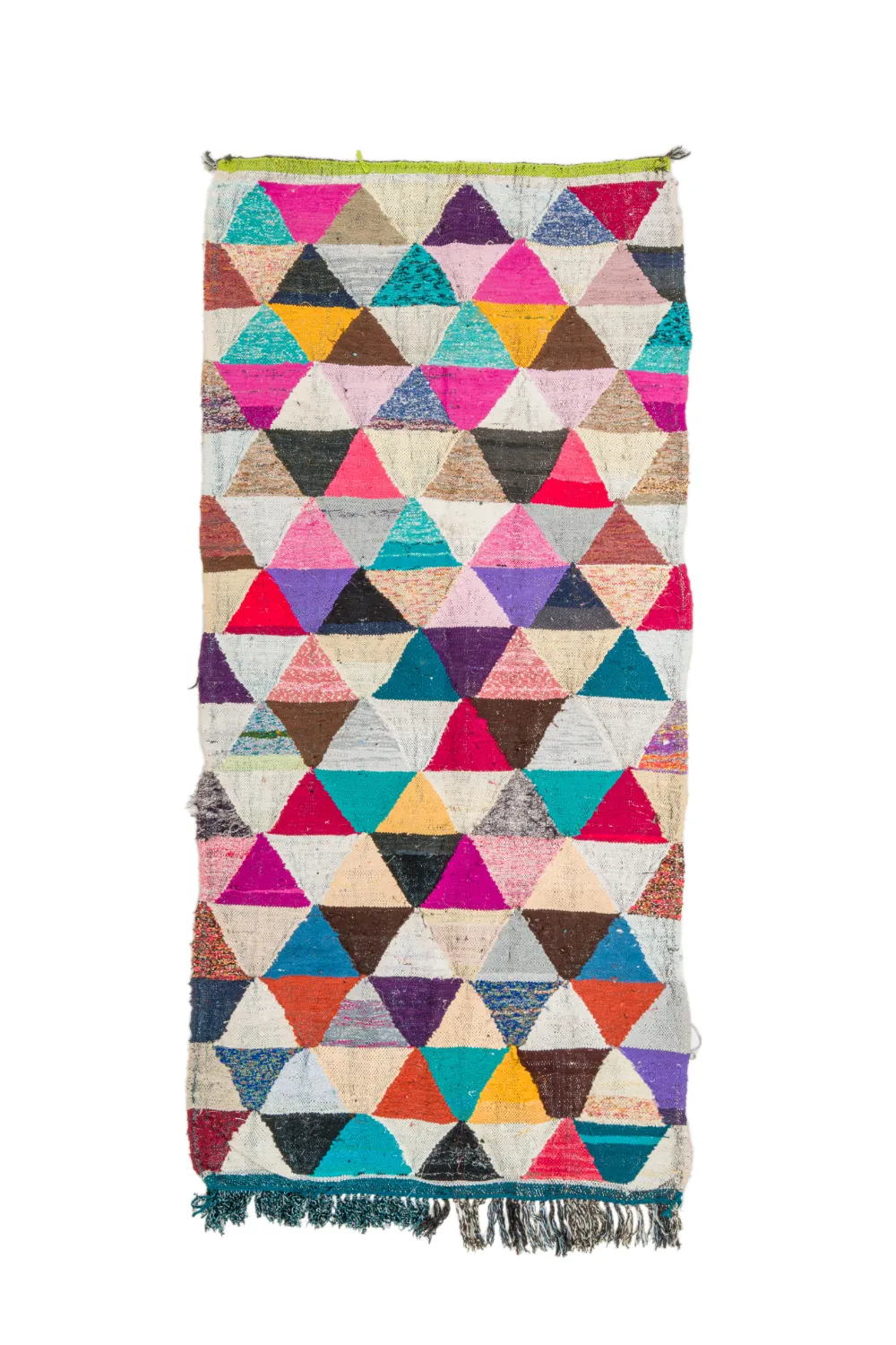 Marokkansk Boucherouite-teppe 130 x 280 cm