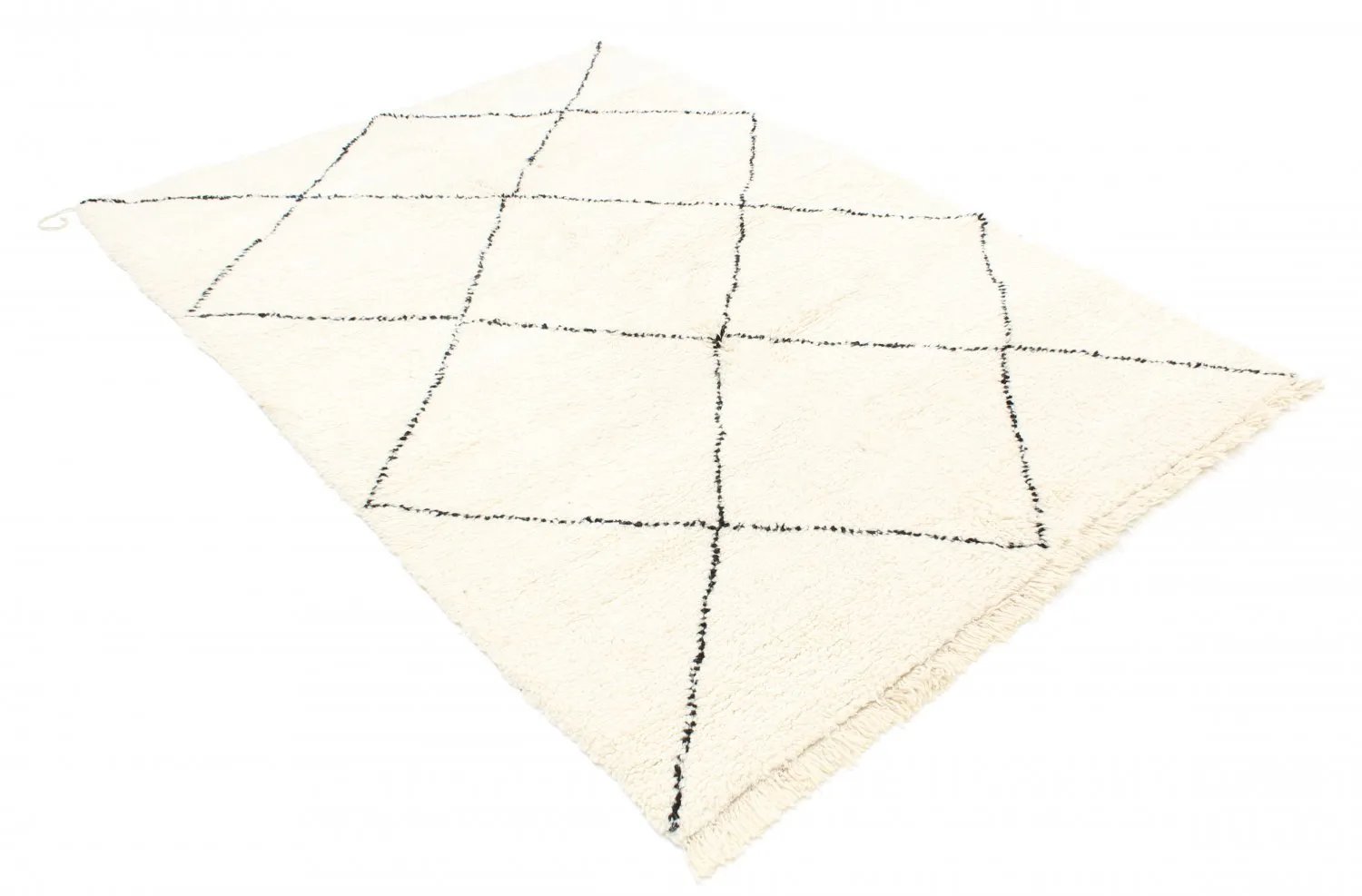 Kelim-teppe Marokkansk Beni Ourain 235 x 160 cm
