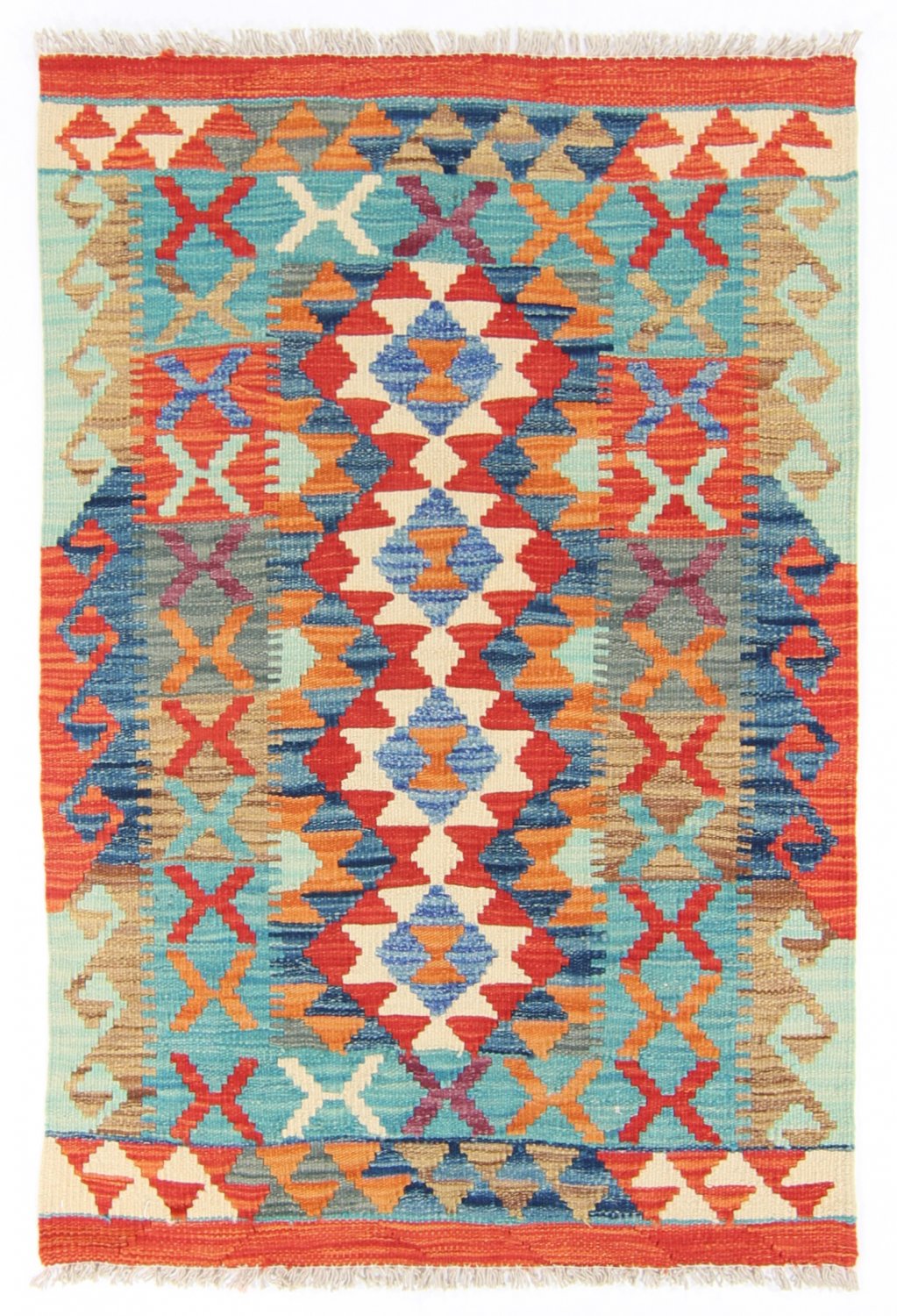 Kelim-teppe Afghansk 124 x 85 cm