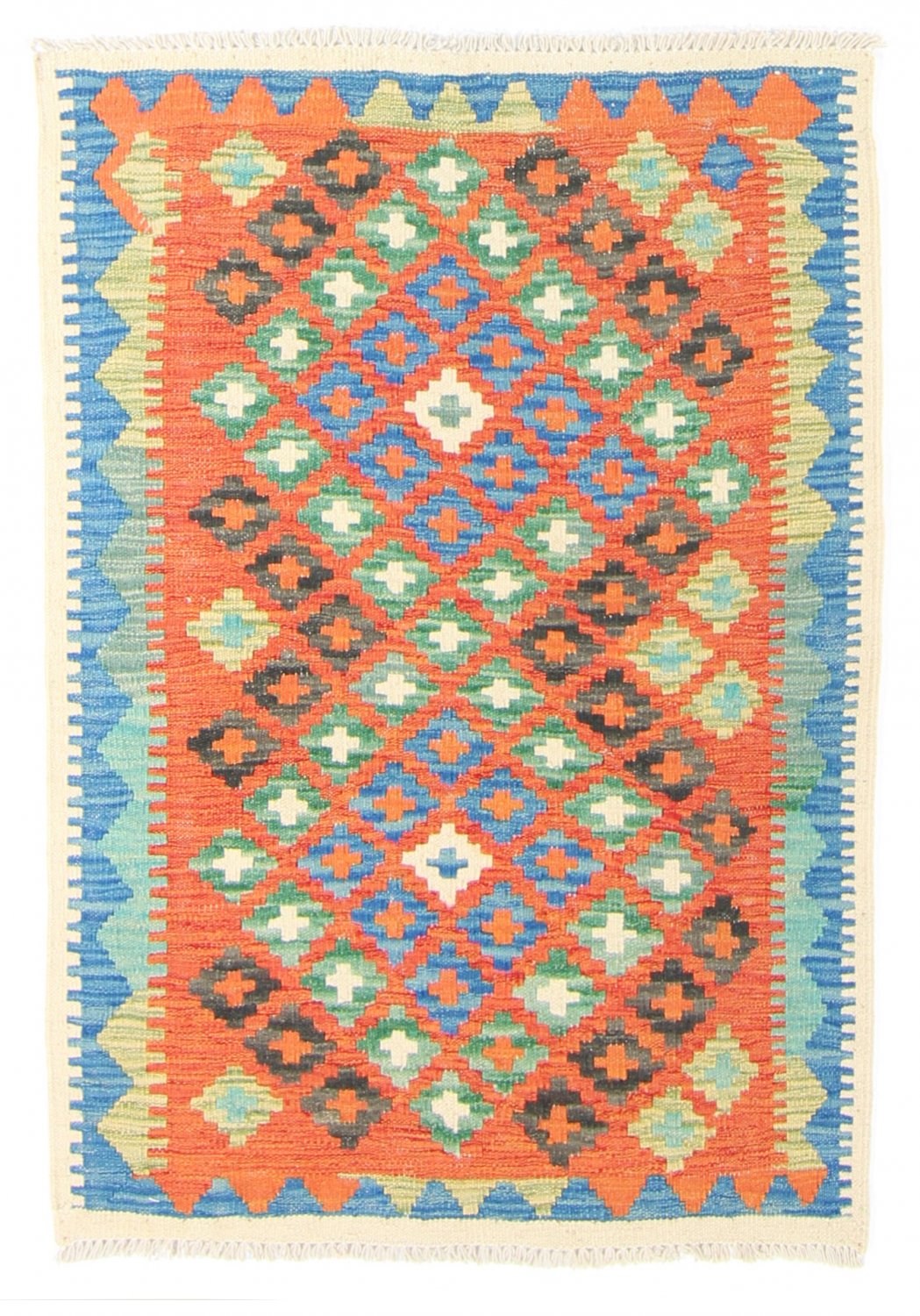 Kelim-teppe Afghansk 116 x 84 cm