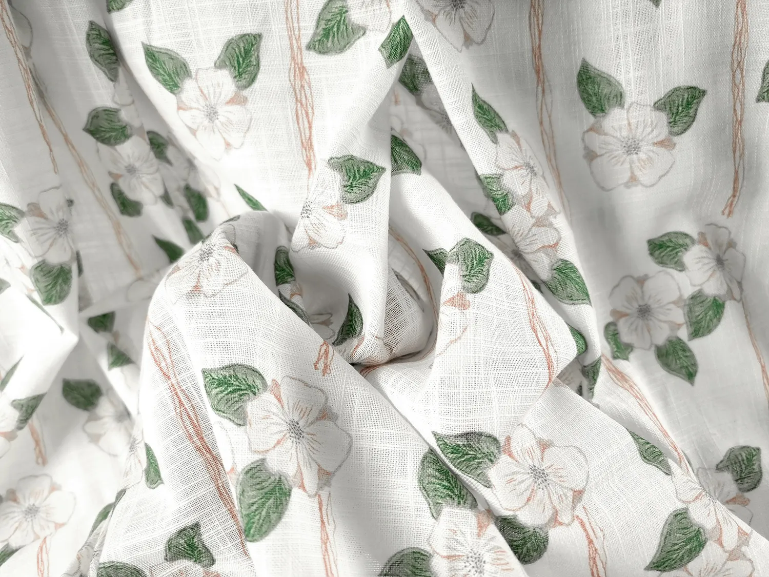 Gardiner - Bomullsgardin Anna-Lisa (beige)