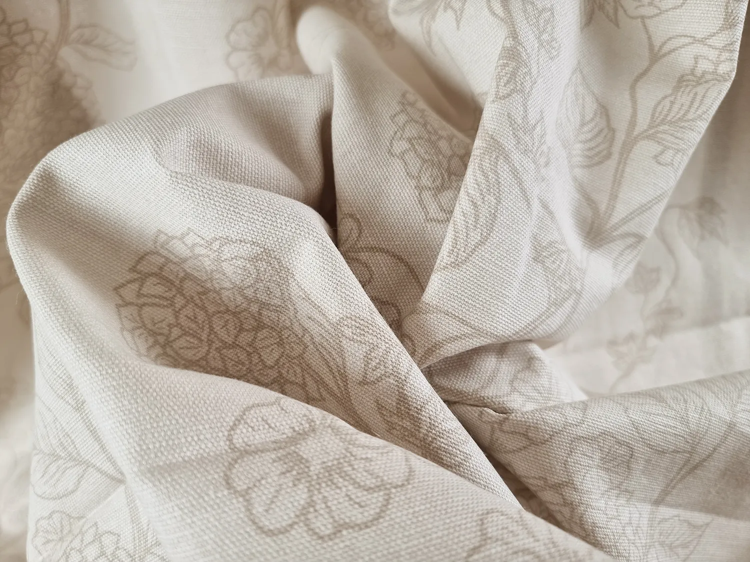 Gardiner - Bomullsgardin Minna (beige)