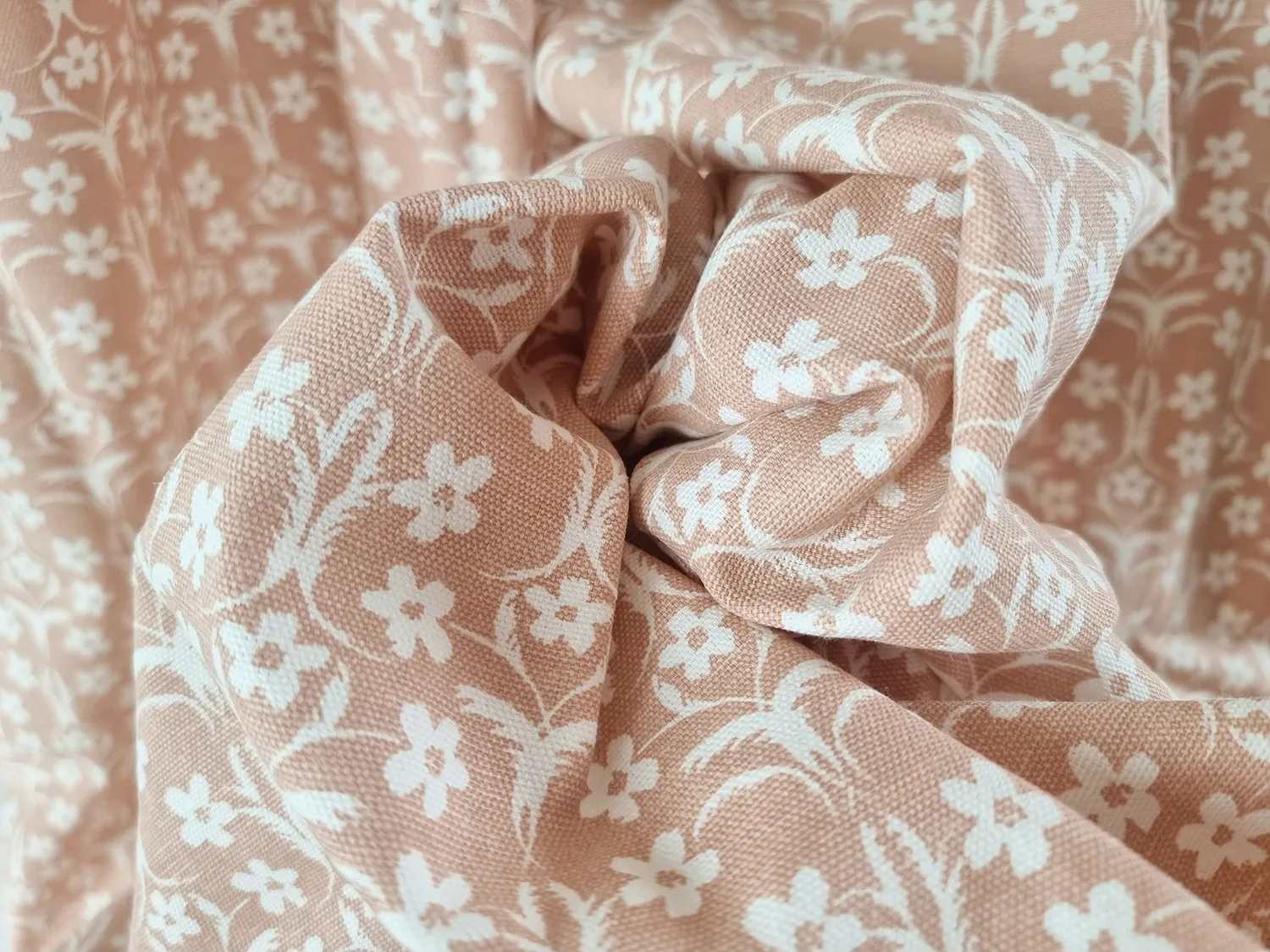 Gardiner - Bomullsgardin Ella (rosa)