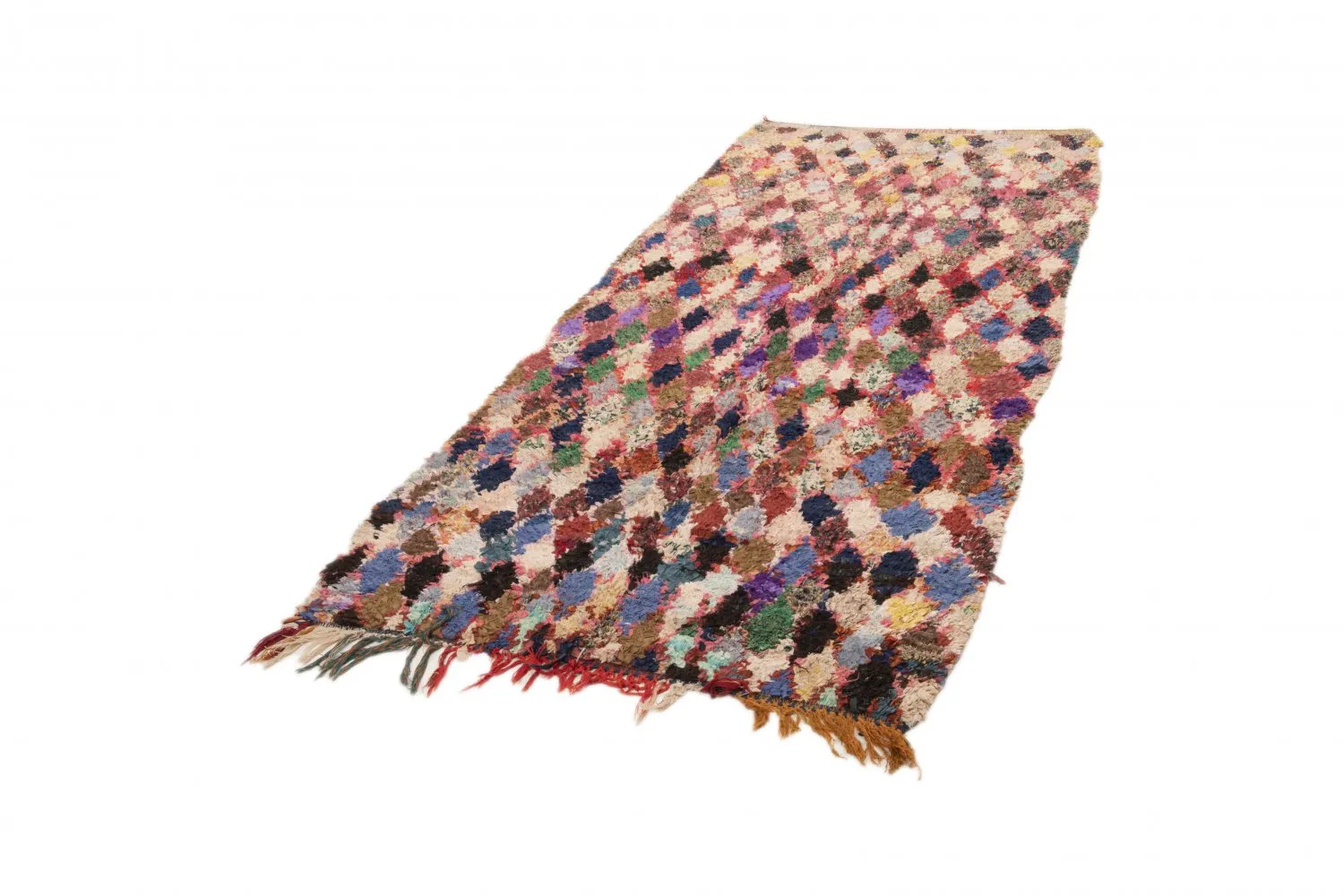 Marokkansk Boucherouite-teppe 295 x 120 cm