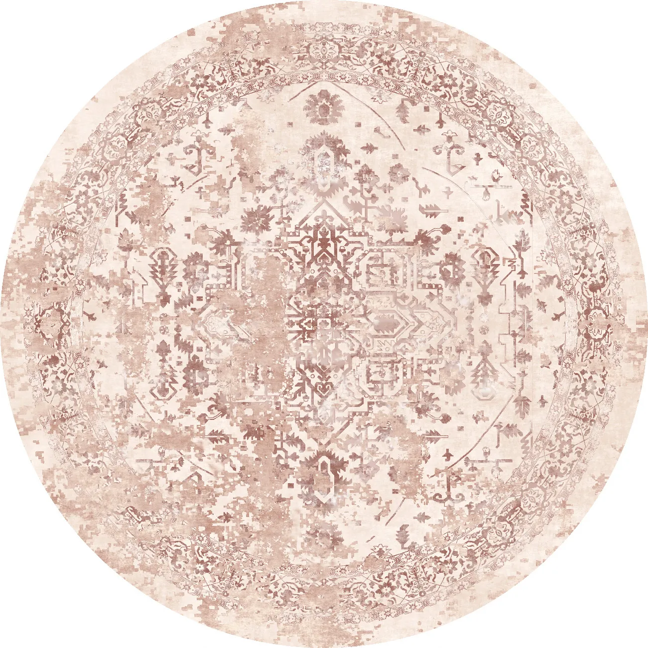 Rundt teppe - Mateur (rosa)