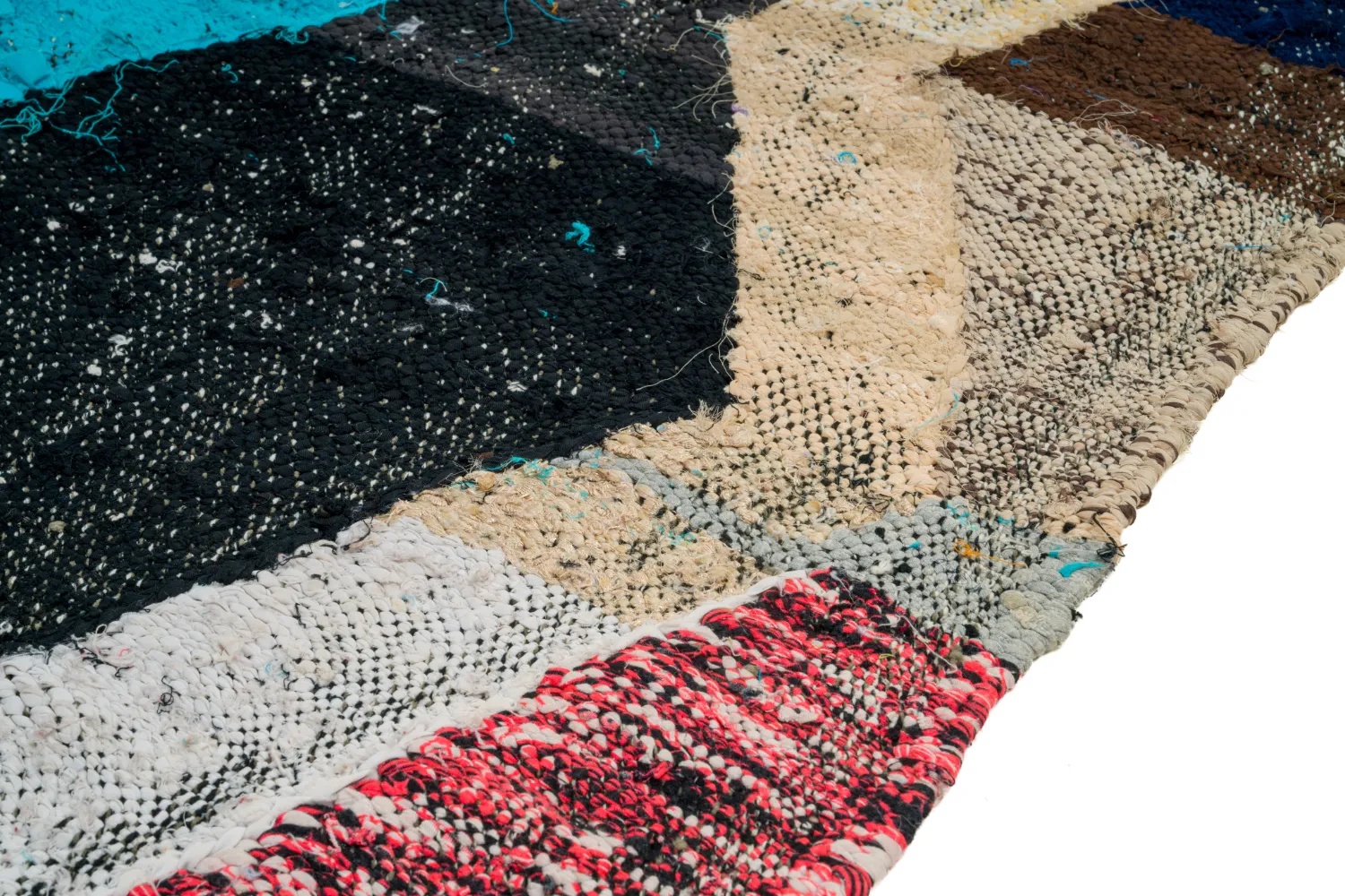 Marokkansk Boucherouite-teppe 155 x 250 cm