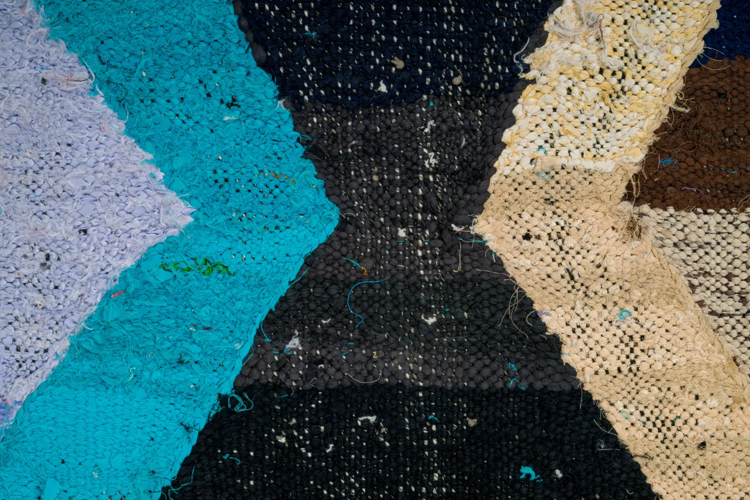 Marokkansk Boucherouite-teppe 155 x 250 cm