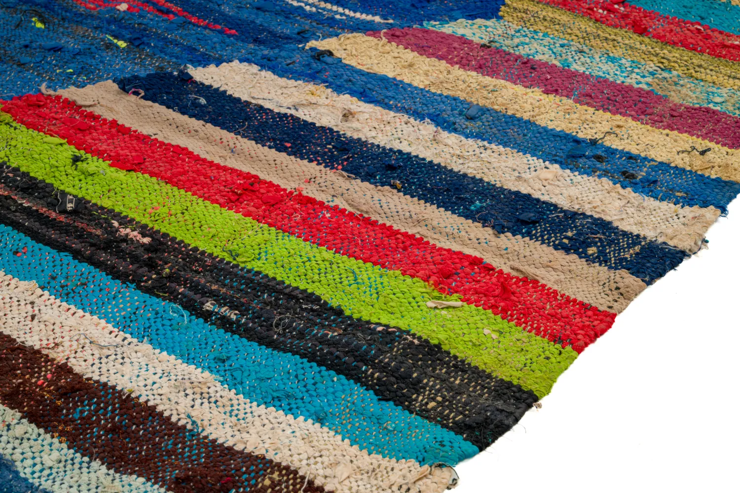 Marokkansk Boucherouite-teppe 135 x 230 cm