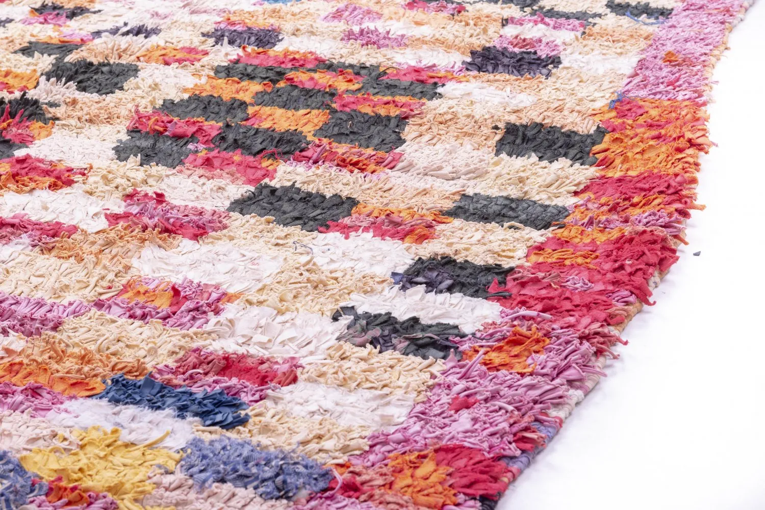 Marokkansk Boucherouite-teppe 280 x 145 cm