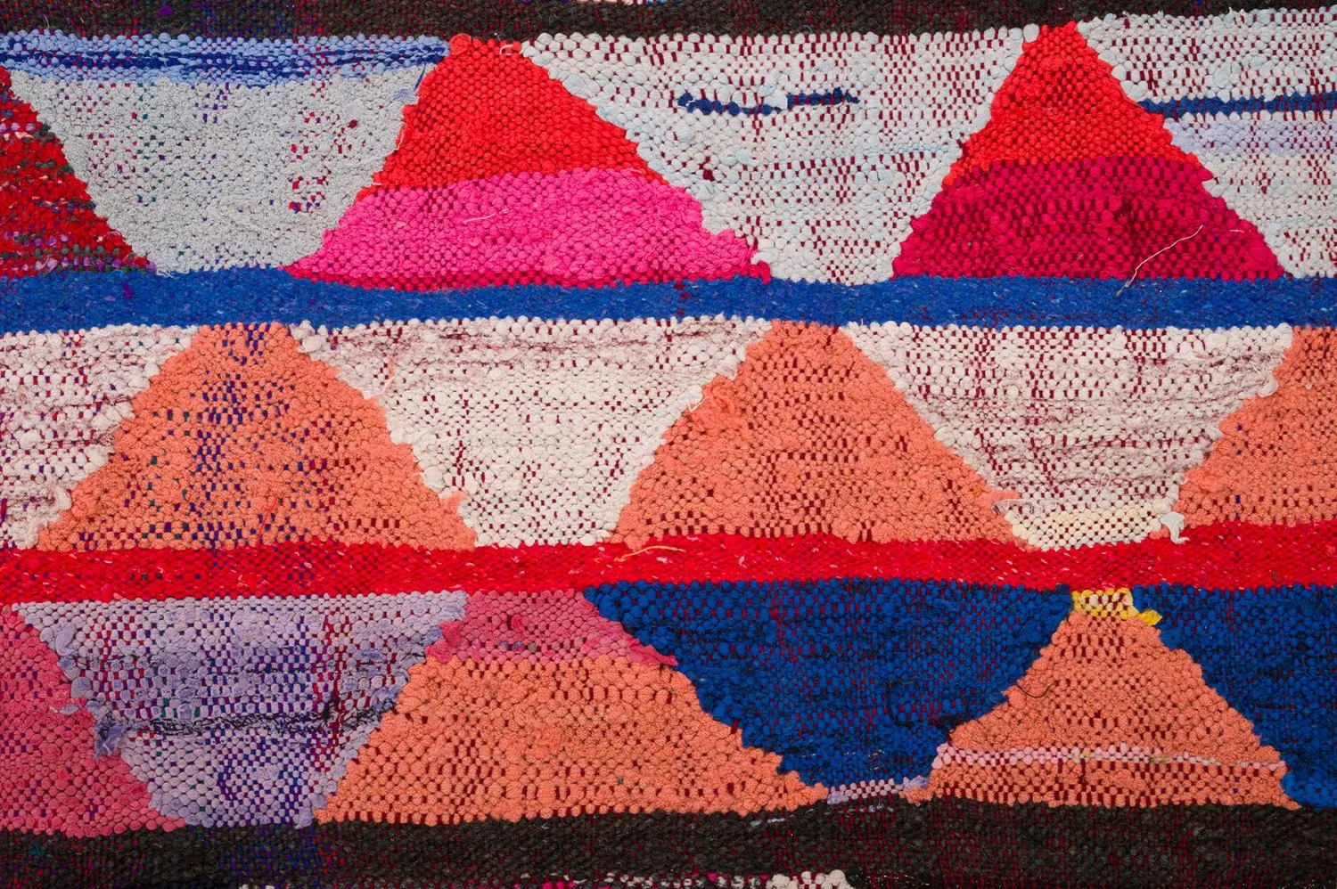 Marokkansk Boucherouite-teppe 145 x 240 cm