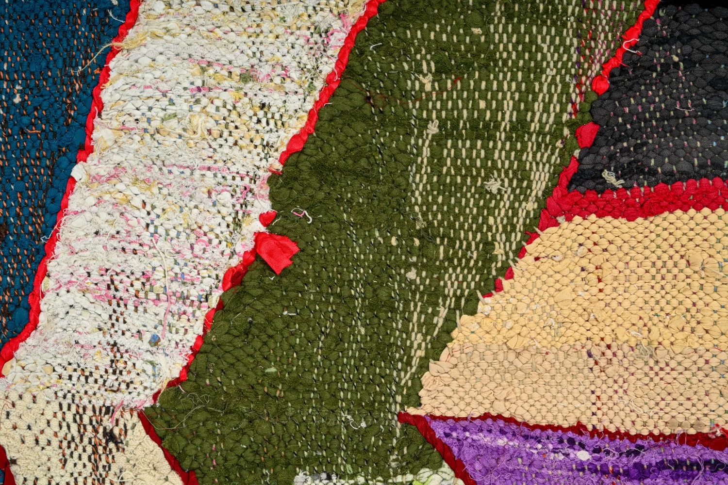 Marokkansk Boucherouite-teppe 140 x 250 cm
