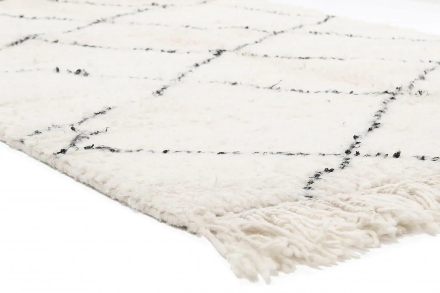 Kelim-teppe Marokkansk Beni Ourain 260 x 150 cm