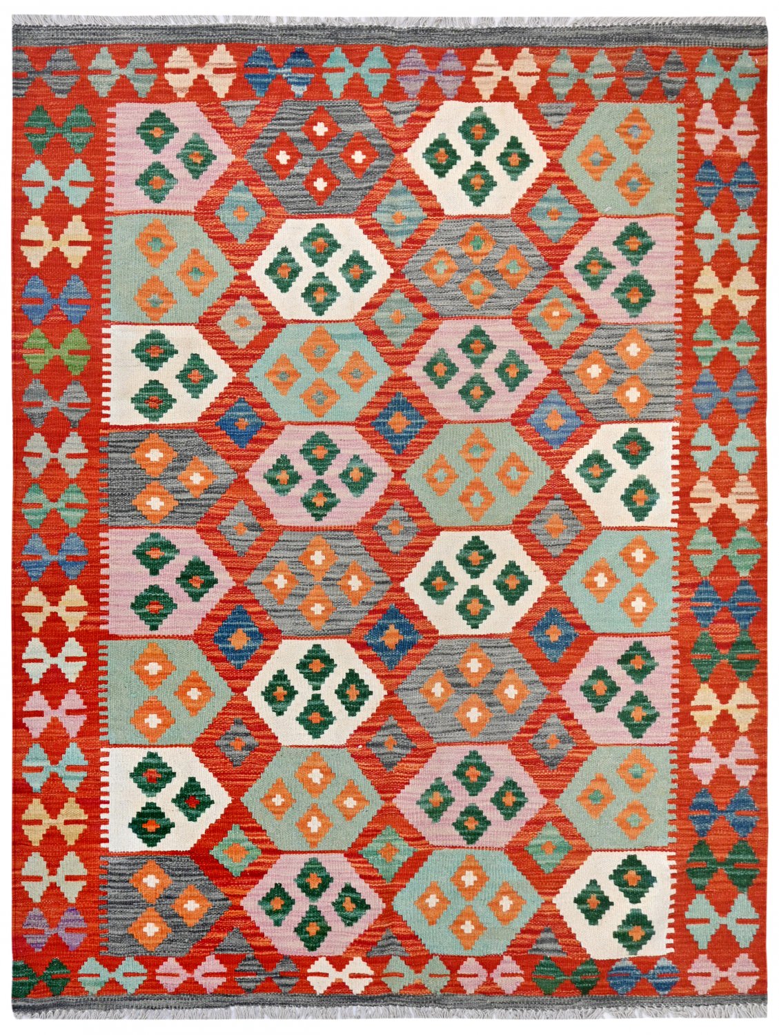 Kelim-teppe Afghansk 180 x 127 cm