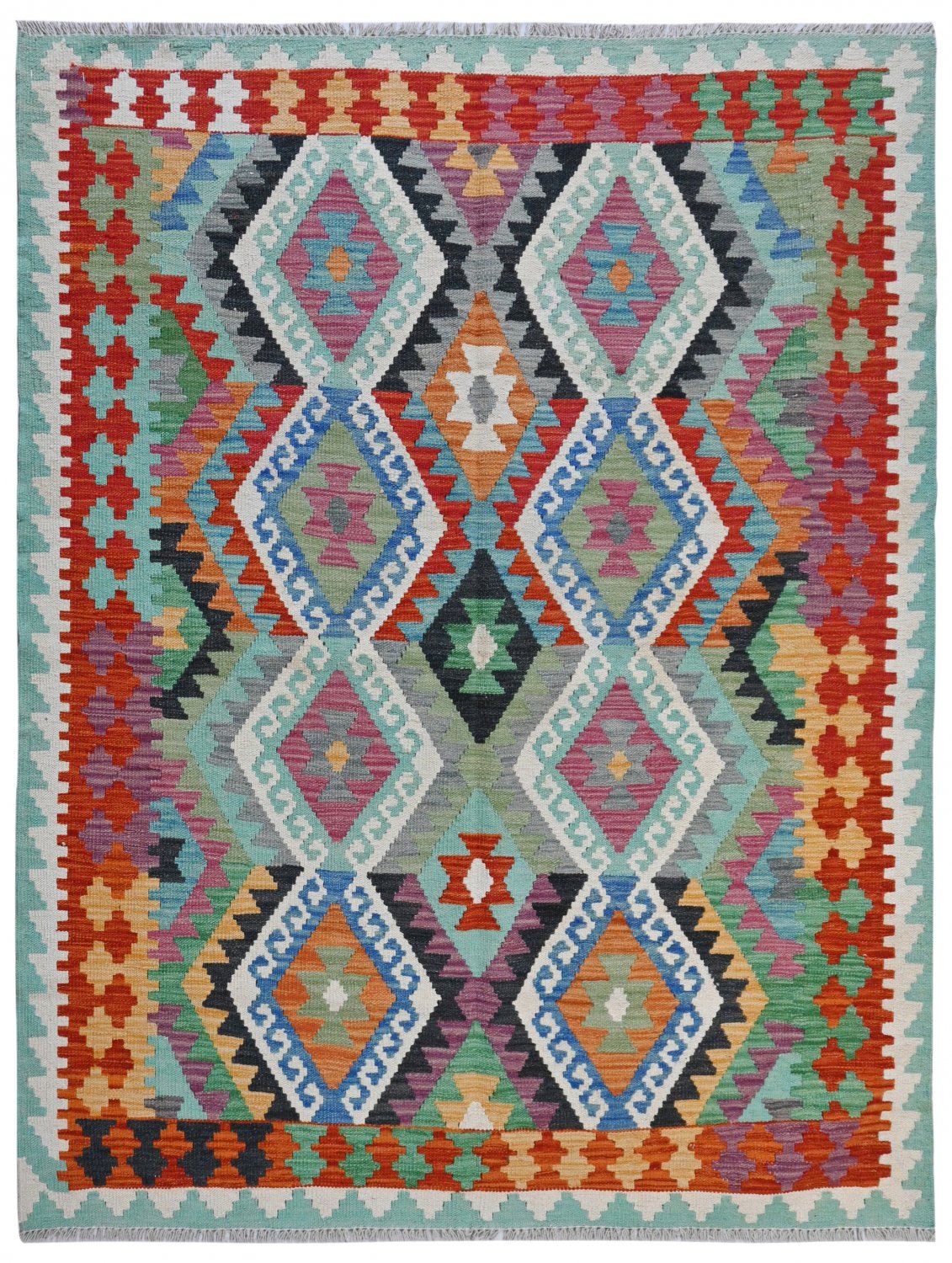 Kelim-teppe Afghansk 190 x 153 cm