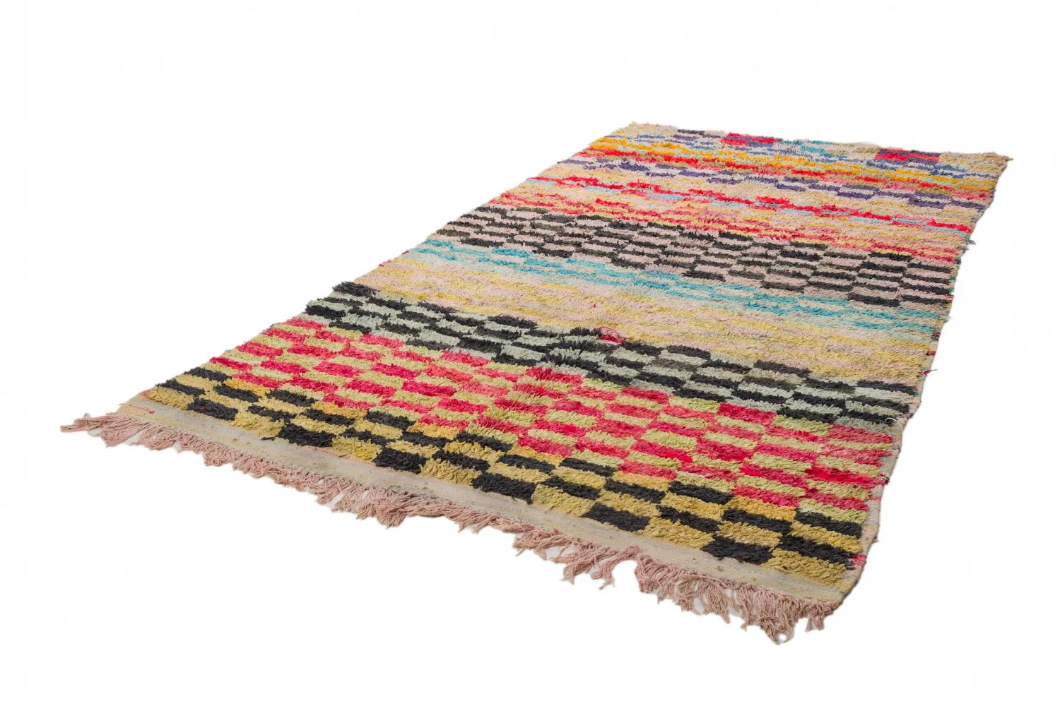 Marokkansk Boucherouite-teppe 320 x 160 cm