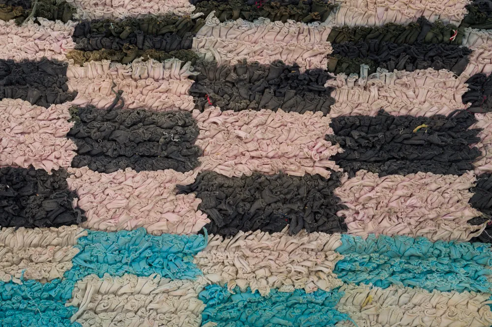 Marokkansk Boucherouite-teppe 320 x 160 cm