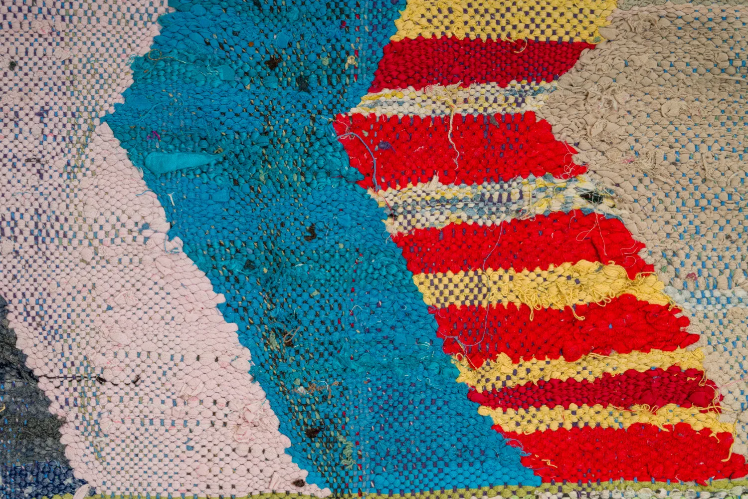 Marokkansk Boucherouite-teppe 155 x 305 cm