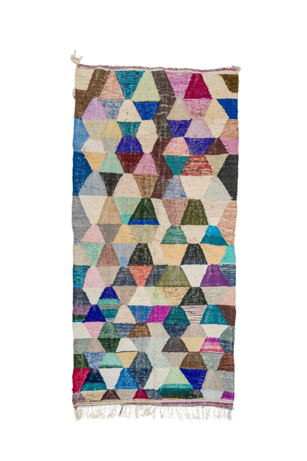 Marokkansk Boucherouite-teppe 150 x 305 cm