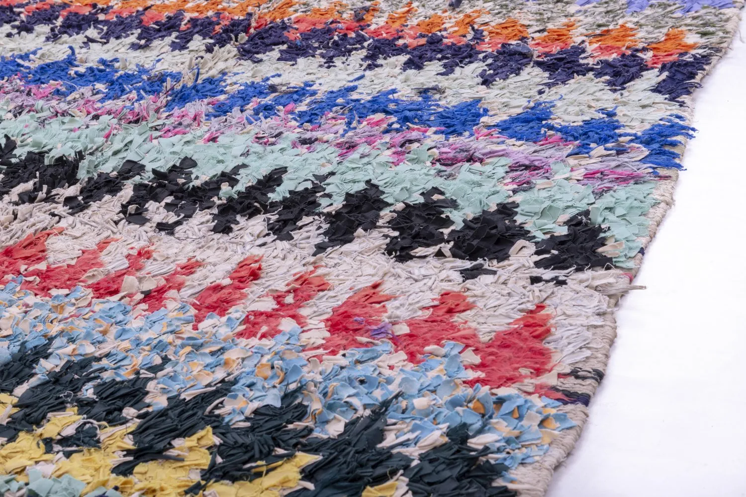 Marokkansk Boucherouite-teppe 230 x 125 cm