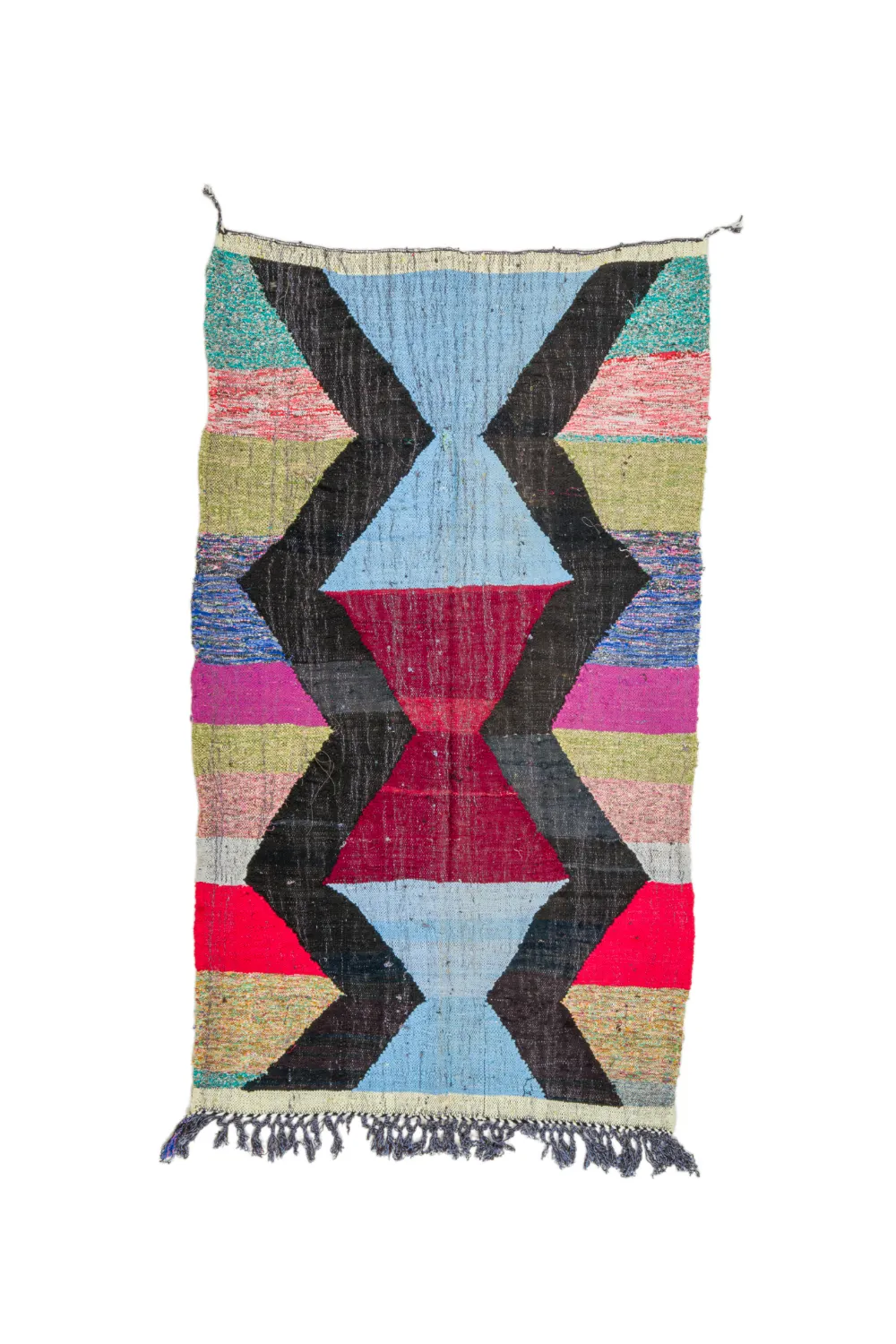 Marokkansk Boucherouite-teppe 135 x 240 cm