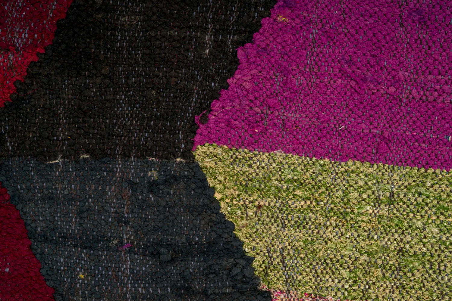 Marokkansk Boucherouite-teppe 135 x 240 cm