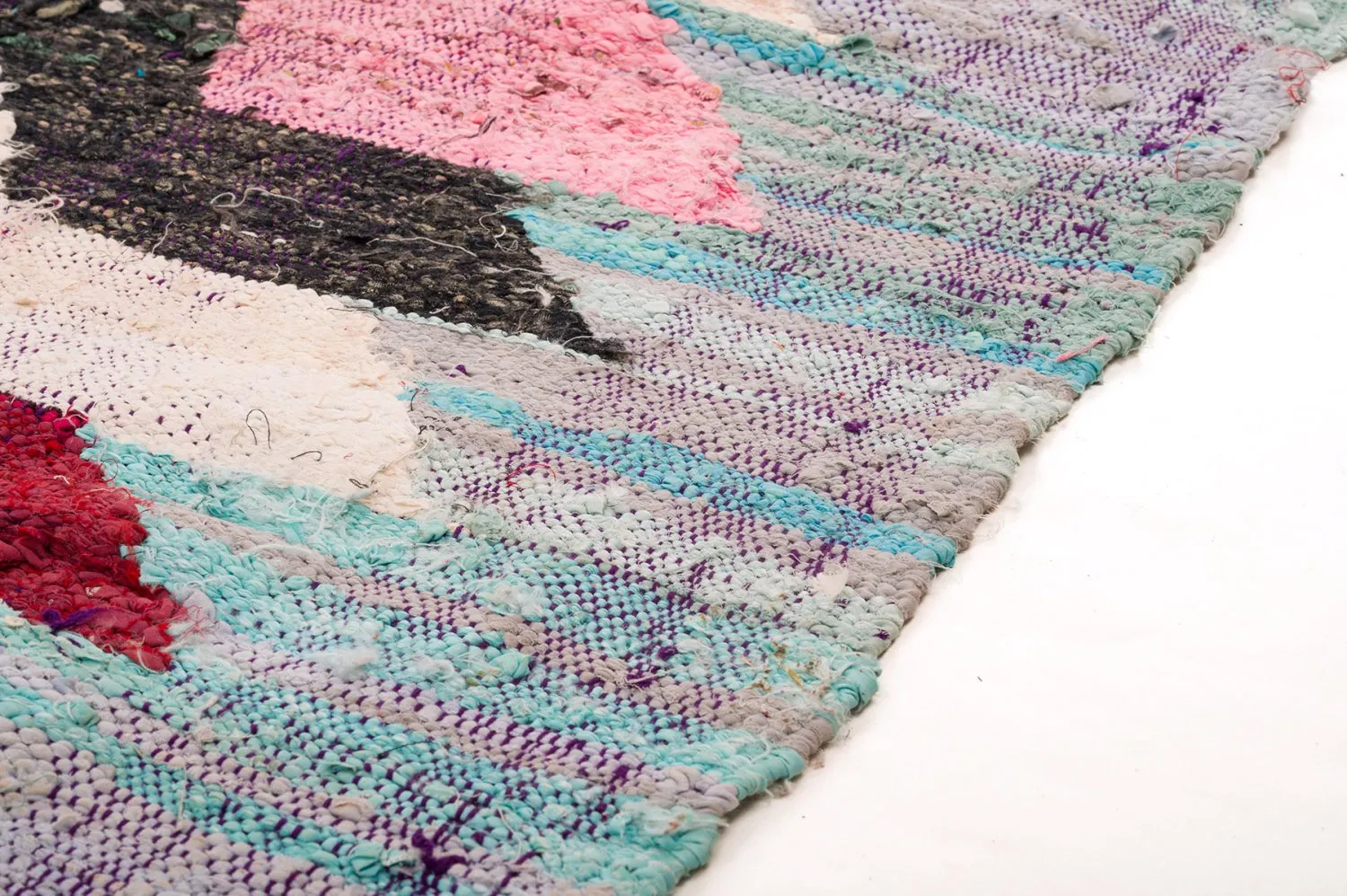 Marokkansk Boucherouite-teppe 150 x 310 cm