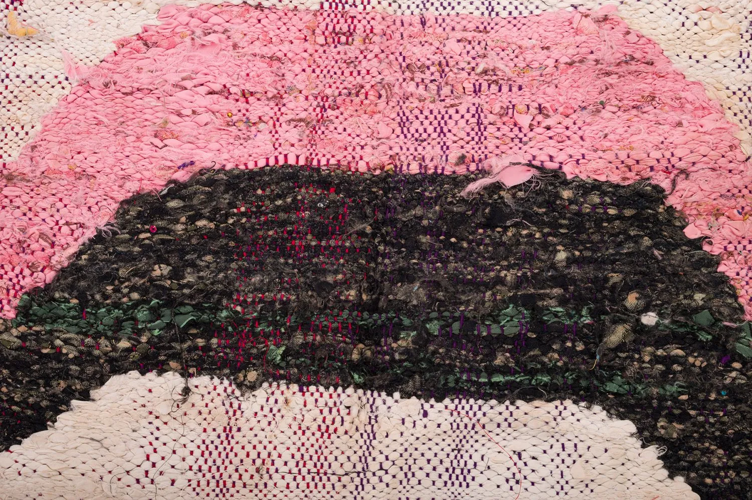 Marokkansk Boucherouite-teppe 150 x 310 cm