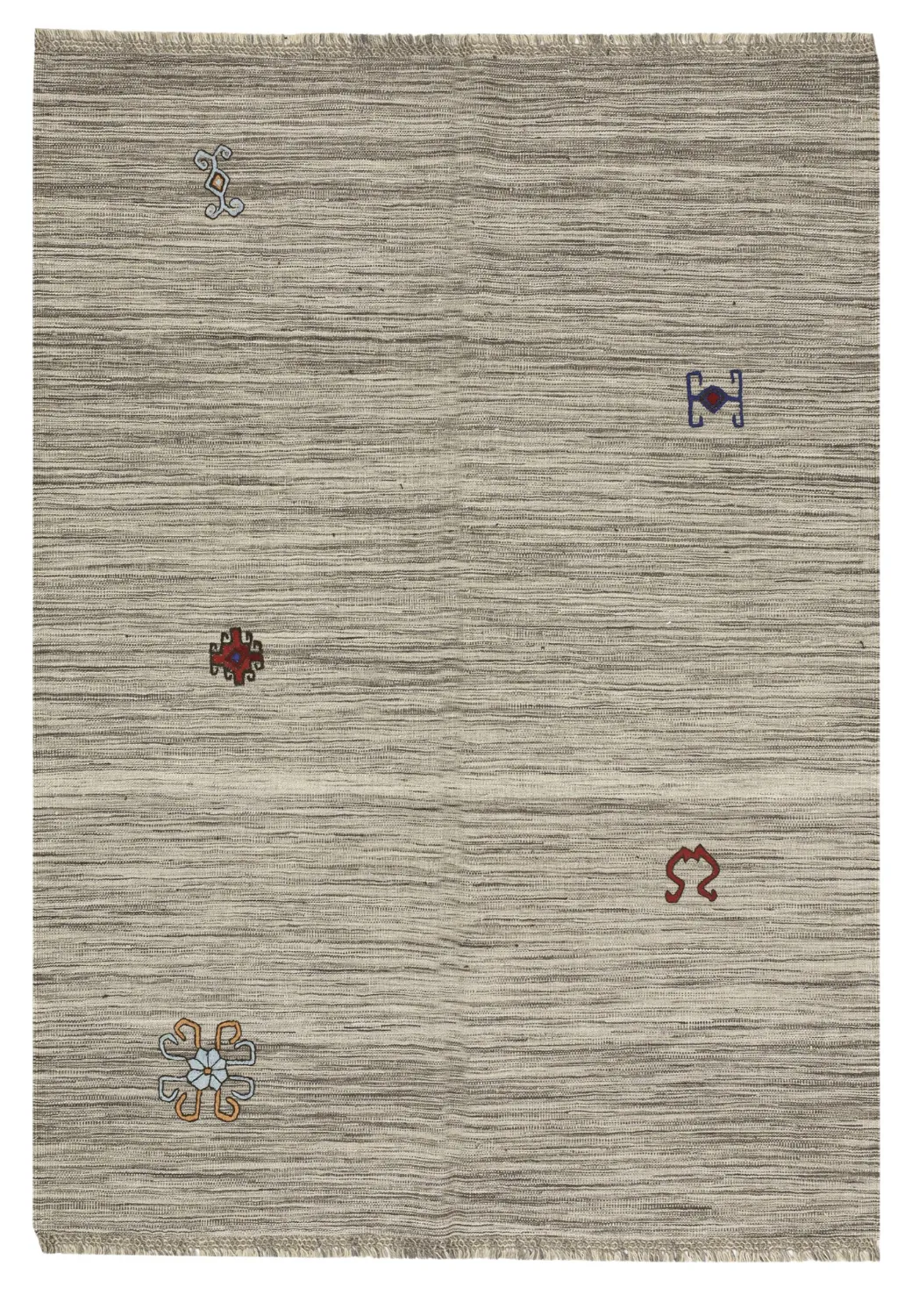 Orientalsk Teppe - Modern Kelim Hand Woven - 157 x 227 cm