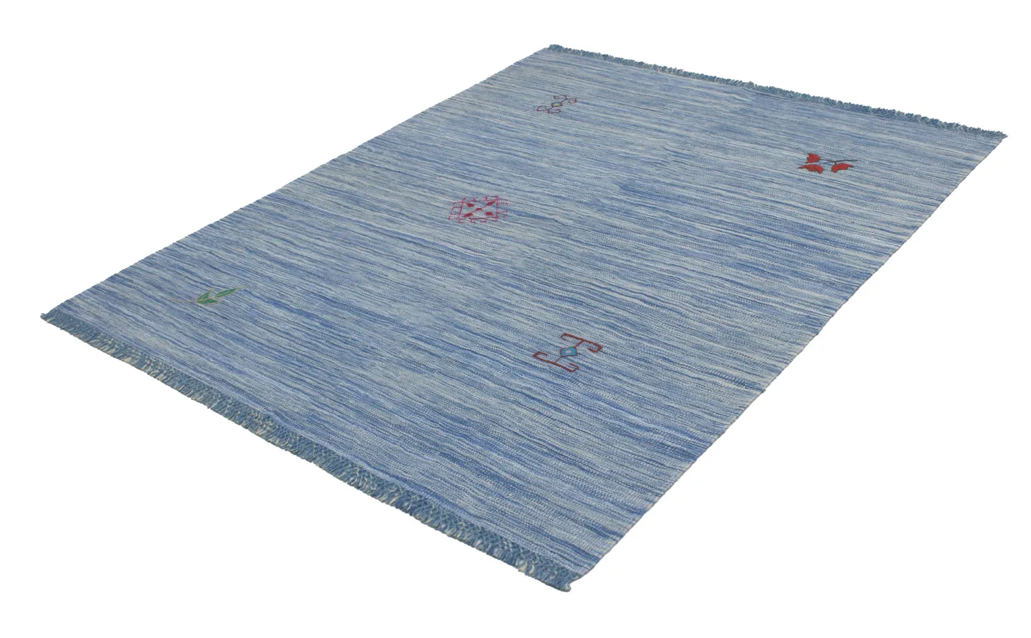 Orientalsk Teppe - Modern Kelim Hand Woven - 155 x 203 cm